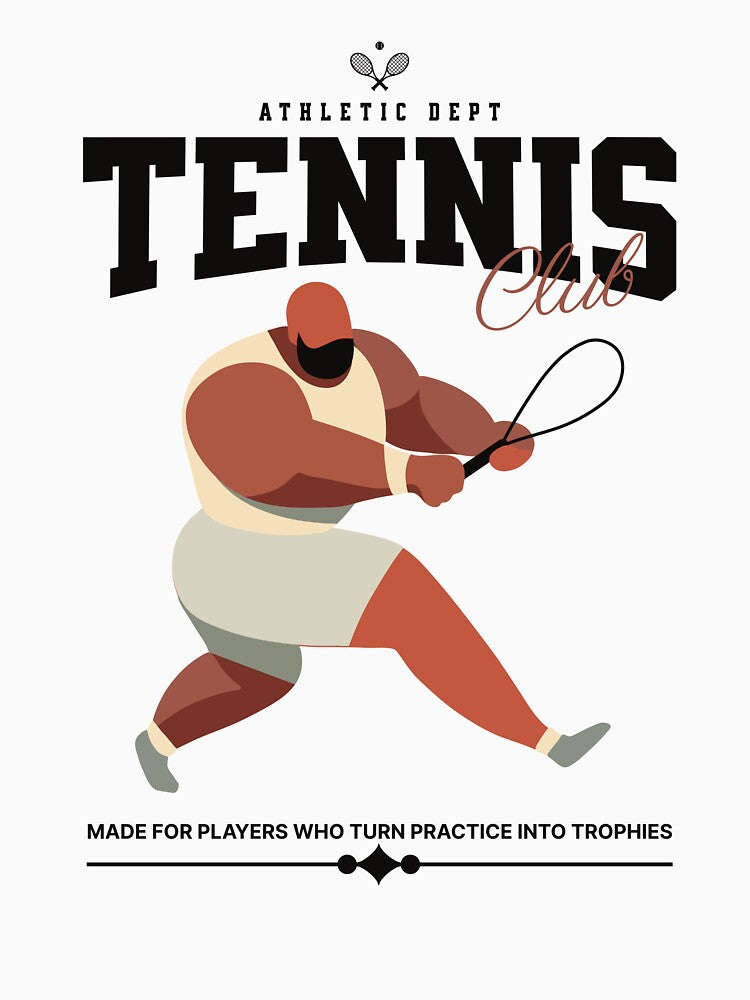 Vintage Muscle Tennis Club - Athletic Dept Strength & Sport Design by Abaseen