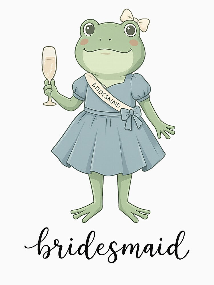 Cute Frog Bridesmaid Wedding Party Funny Bridal Squad Vibes by Putin-07
