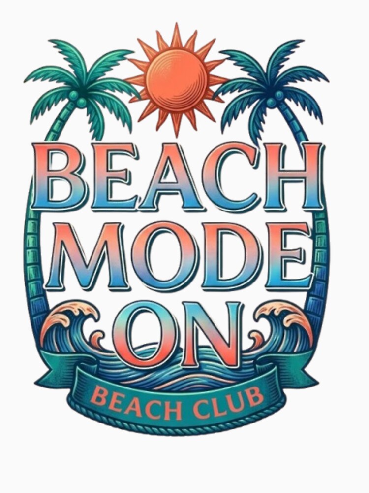 Beach Fashion ON | Vintage Summer Beach Club Design by Salma.Store