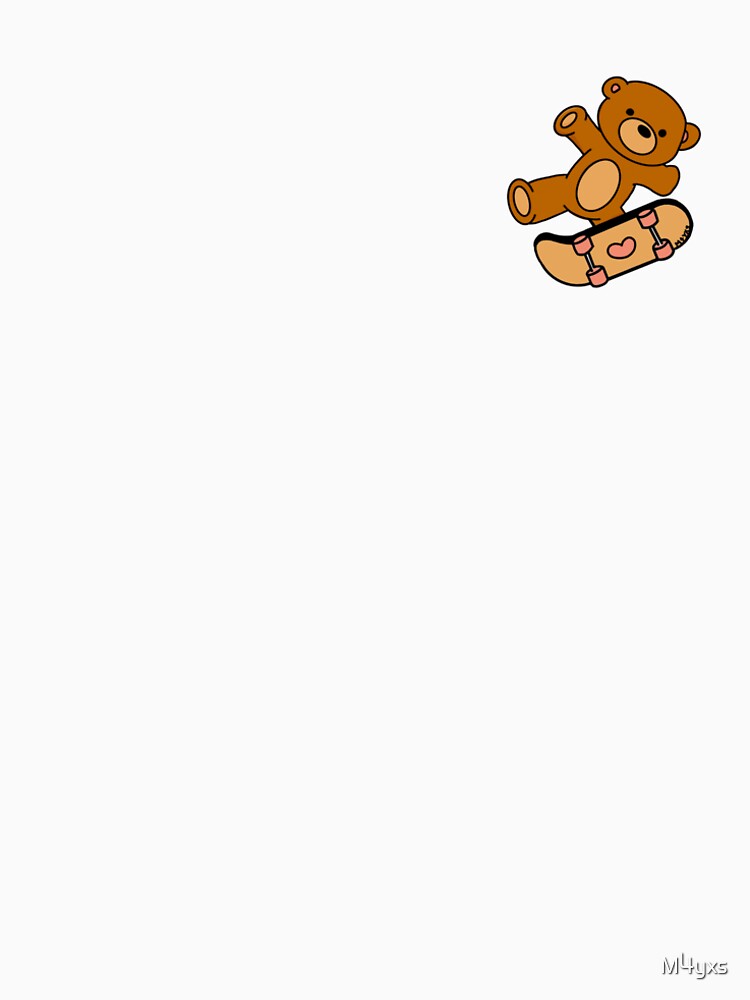 Teddy bear on a skateboard by M4yxs