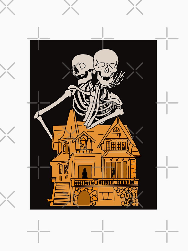 Retro Halloween haunted house by KarinaLuceroart