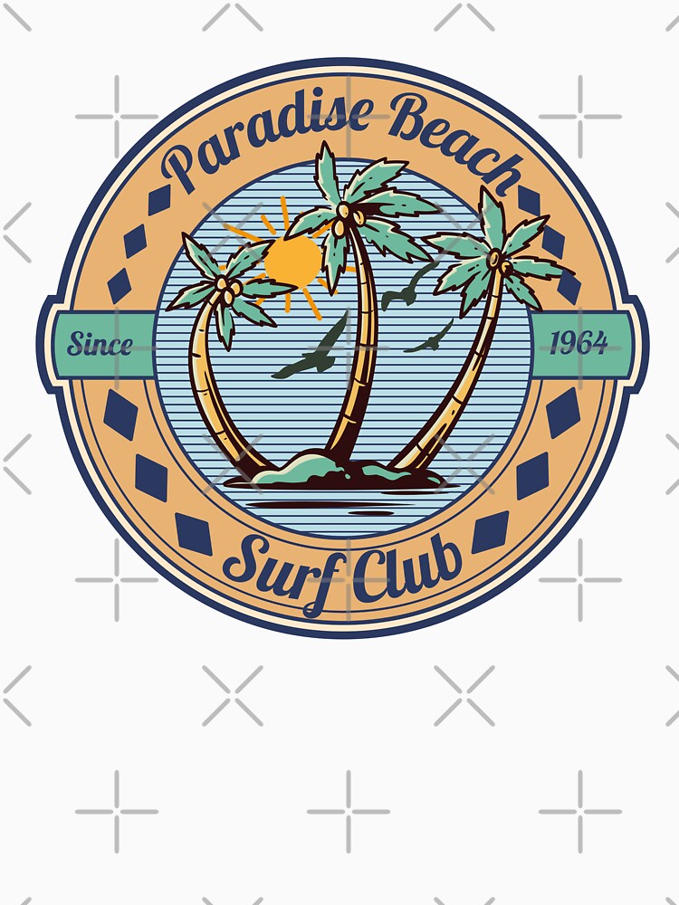 Paradise Beach Surfing Surfboard Surf Club by CharJens