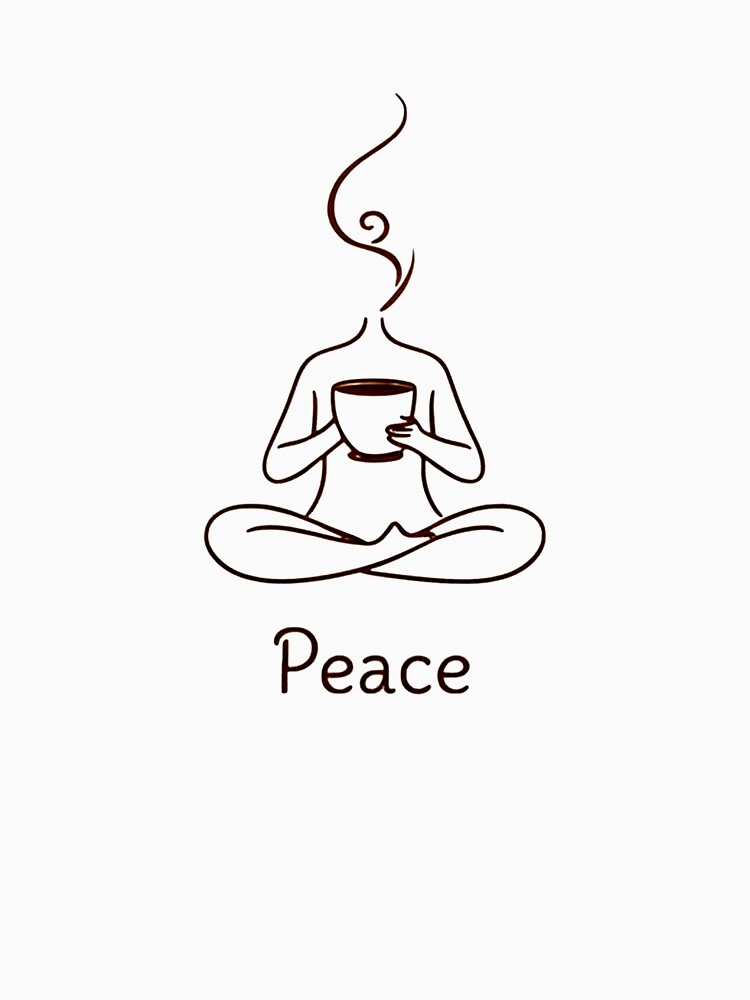 Peace and Coffee Yoga by baskoedijk