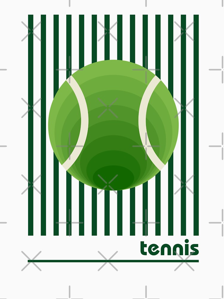 Bauhaus Tennis Ball Geometric Retro Design by artCreativeColony