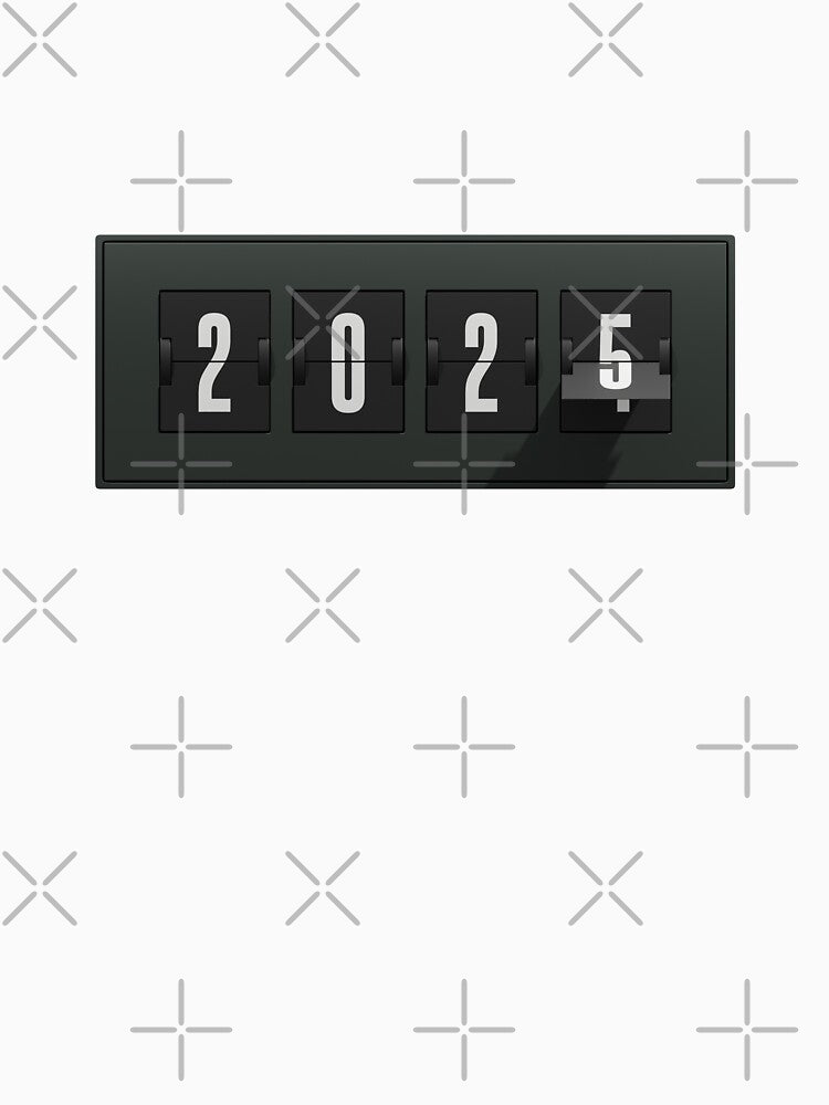 2025 Countdown Transition Classic Scoreboard Colors Flip Clock Design by trepiu