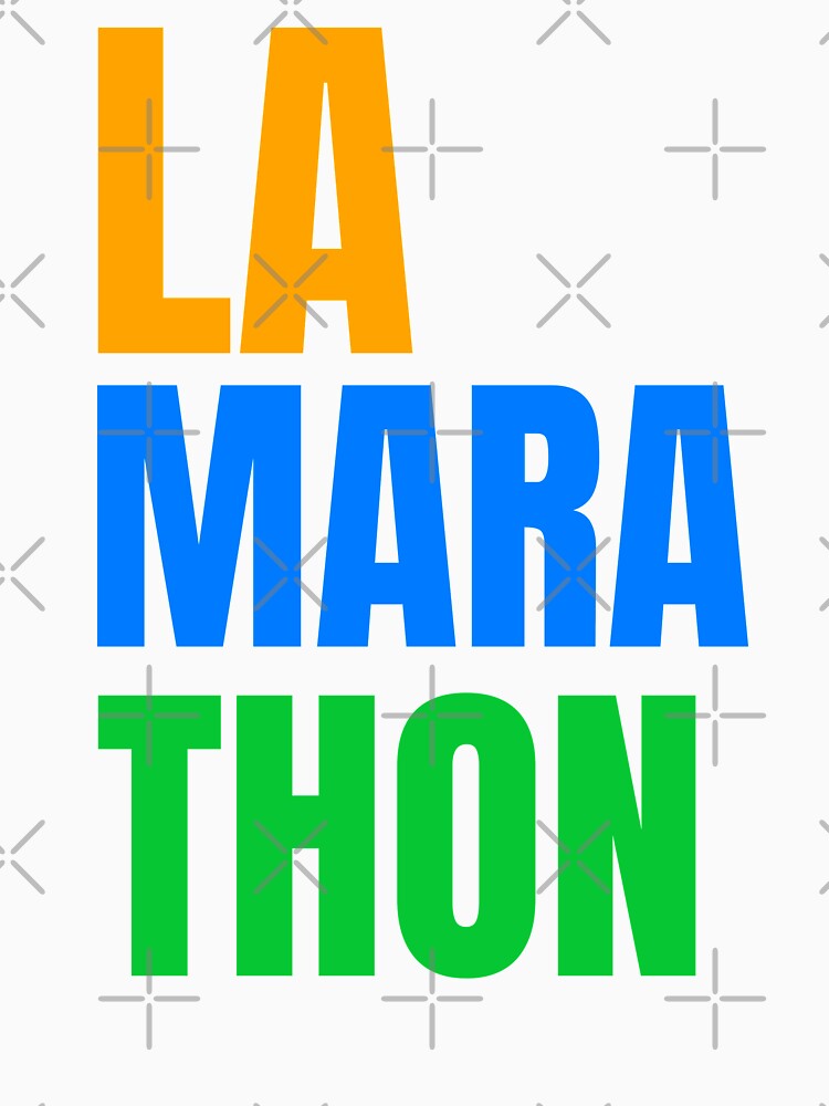 LA Marathon Runner Large Letters by Marathon-Runner