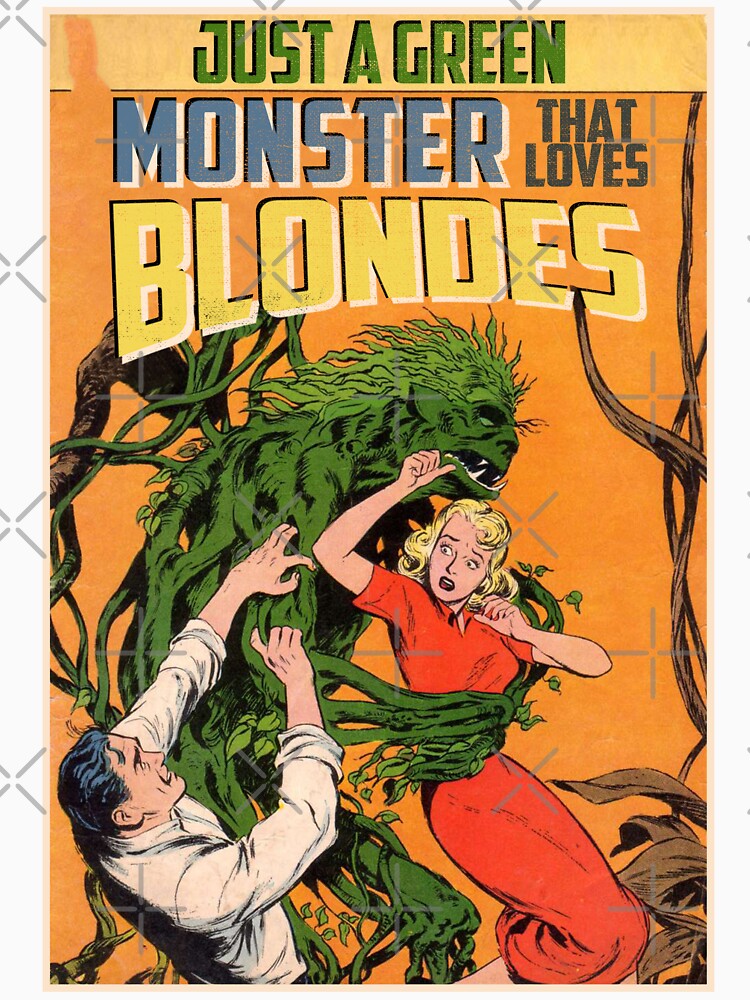 Vintage Monster Blonde Retro Horror Poster Halloween Gift by TheAplus