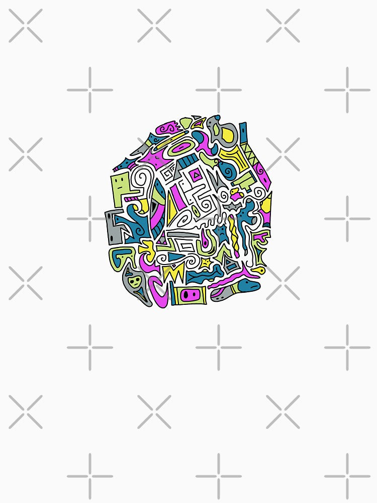 Sad faces doodle design by Shanart Lex