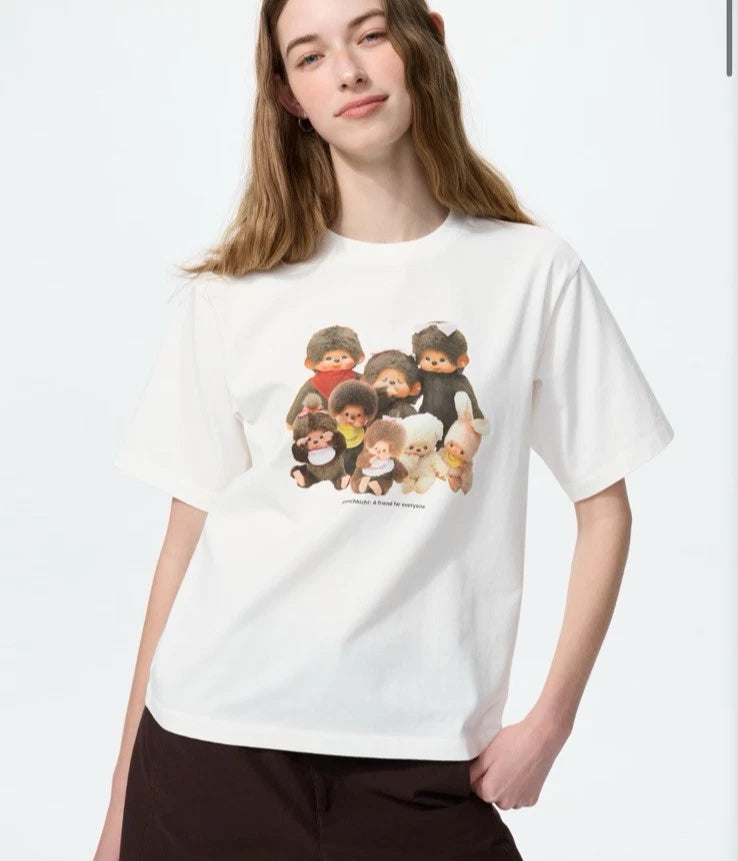 UNIQLO Monchhichi UT T-shirts S size White NWT JAPAN New 2026