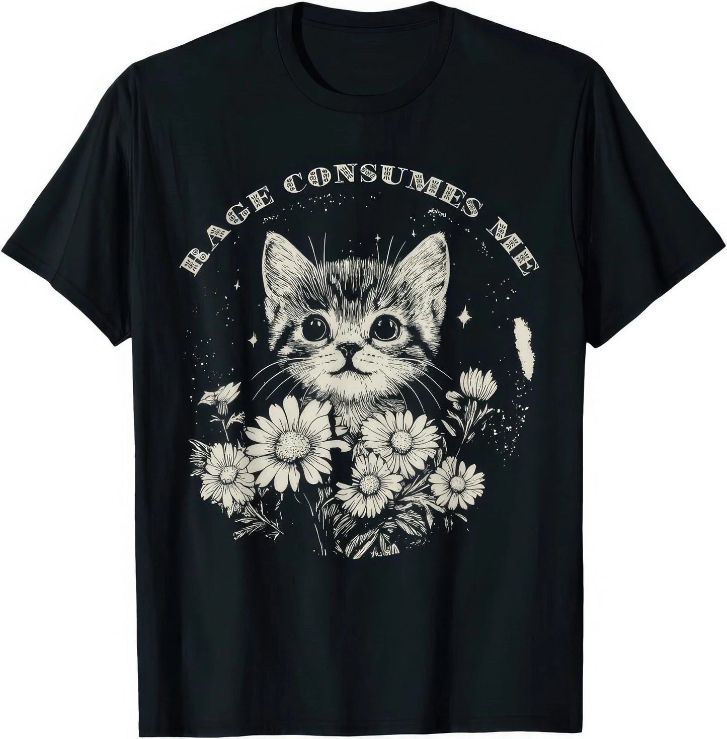 Rage Consumes Me Funny Kitten Cat Lover Gift T Shirt