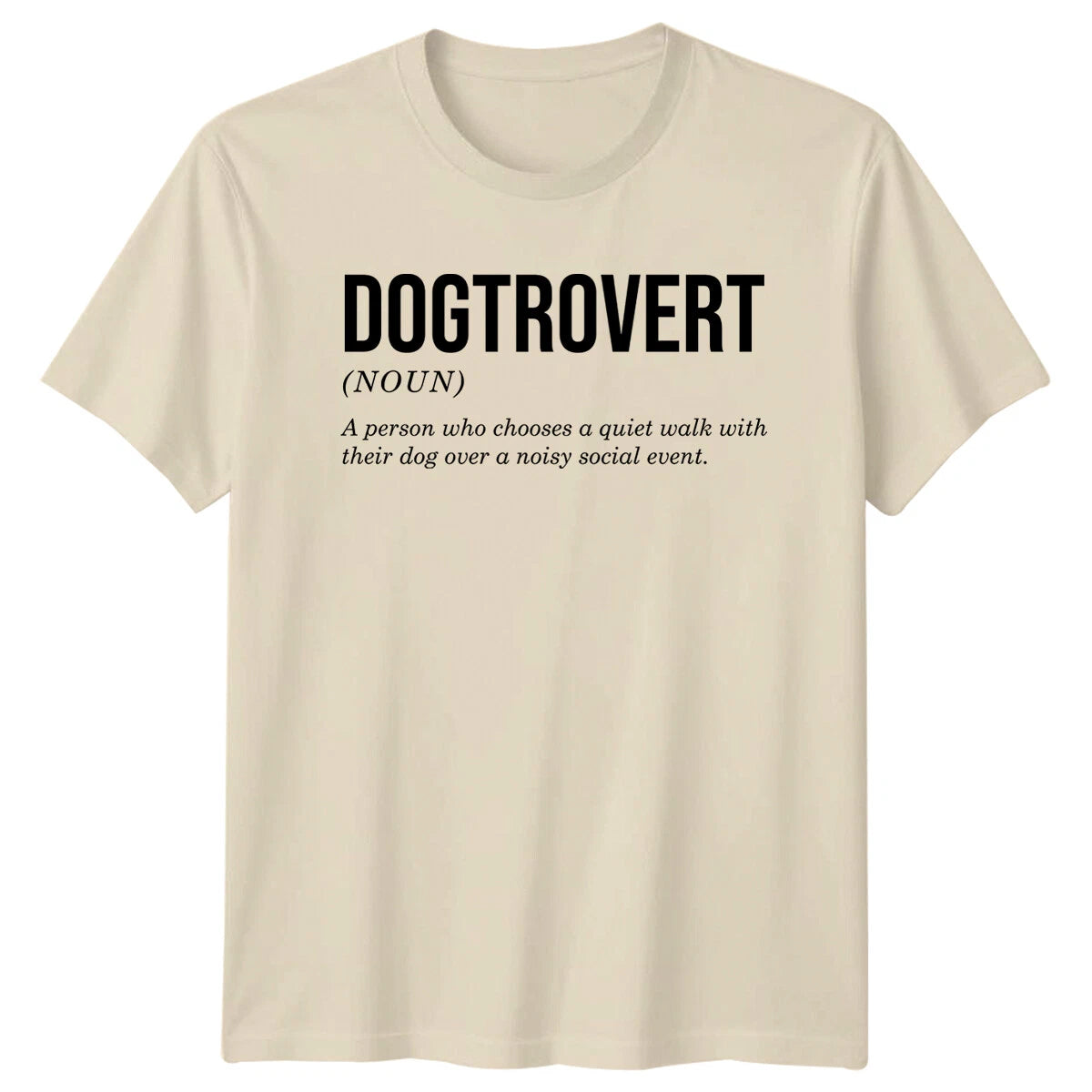 Dogtrovert Noun Definition Funny Dog Lover Quote Graphic T-Shirt