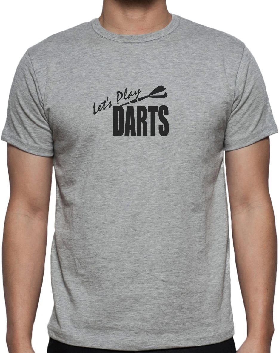 LET'S PLAY DARTS - FUNNY SLOGAN Mens Womens Kids T-Shirt
