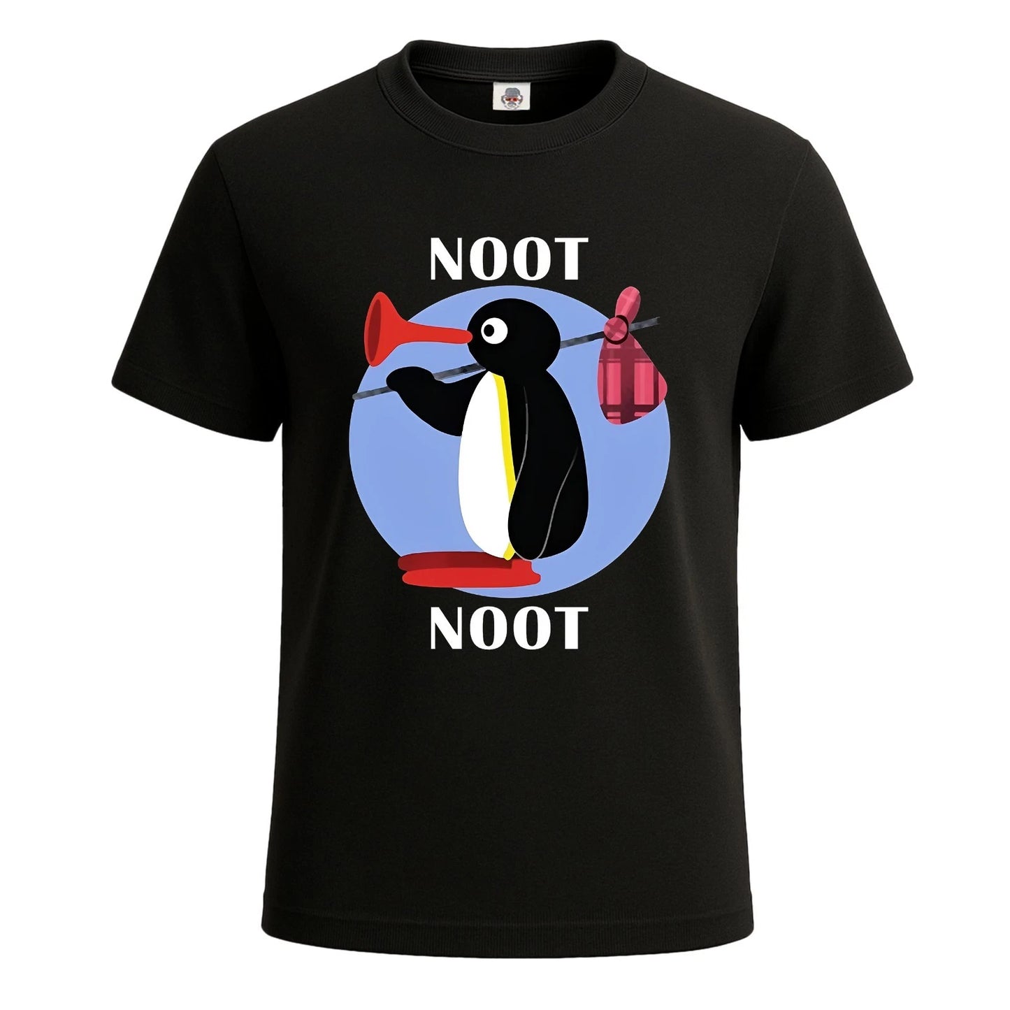 New Noot Noot Pingu Cotton Graphic Tees Mens T-shirt Gift Party Novelty Top Tee