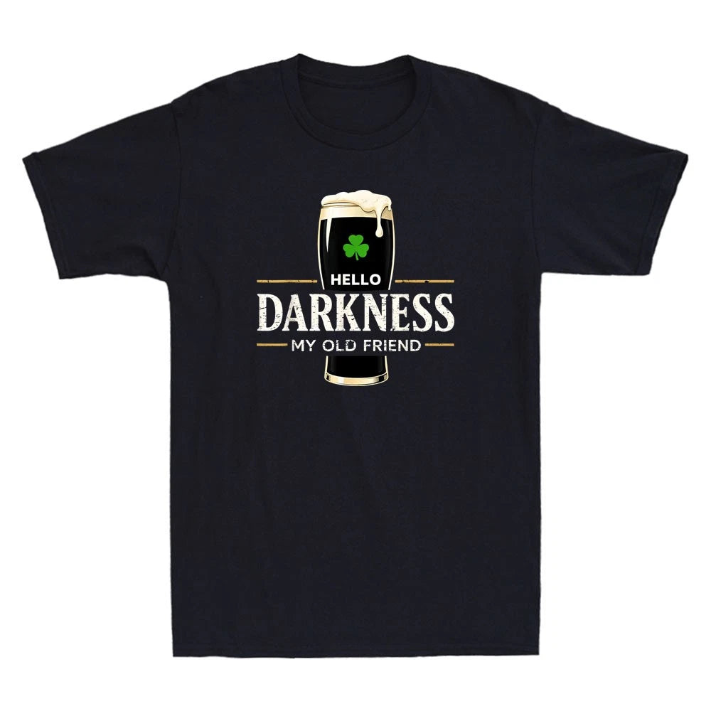 Hello Darkness My Old Friend Vitamin G Funny Drinking Quote Retro Men's T-Shirt