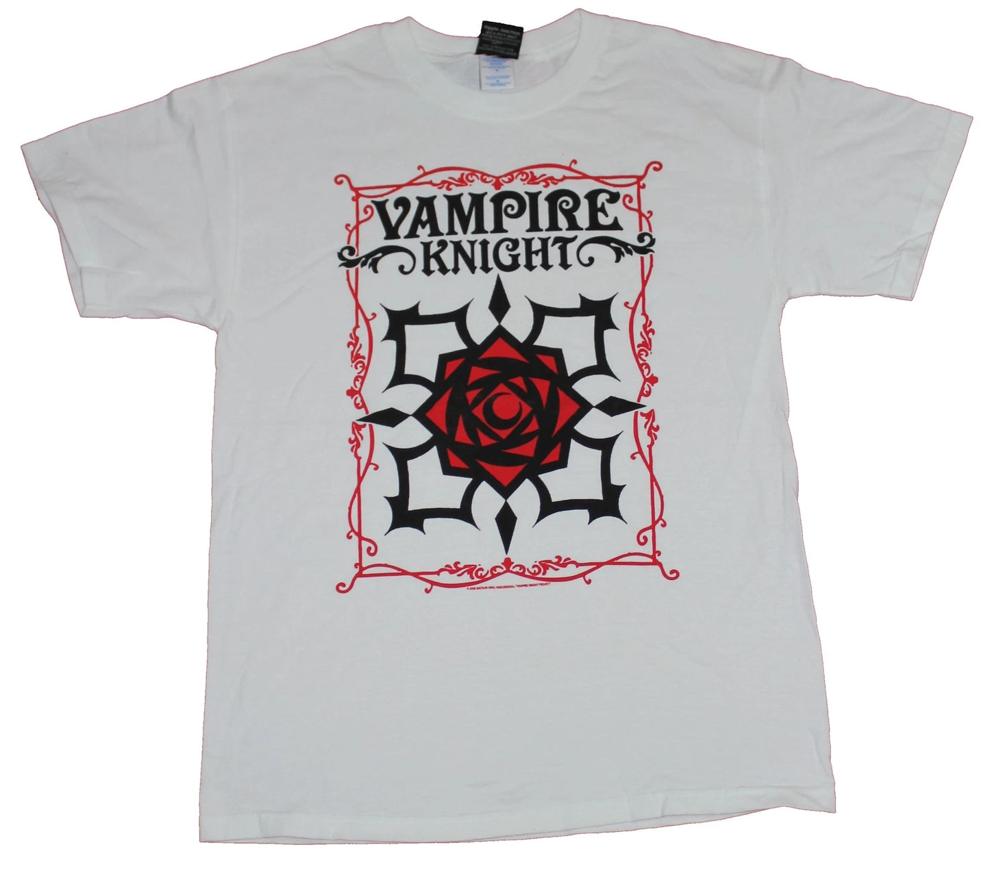 Vampire Knight Adult New T-Shirt - Stylized Flower Logo Pic
