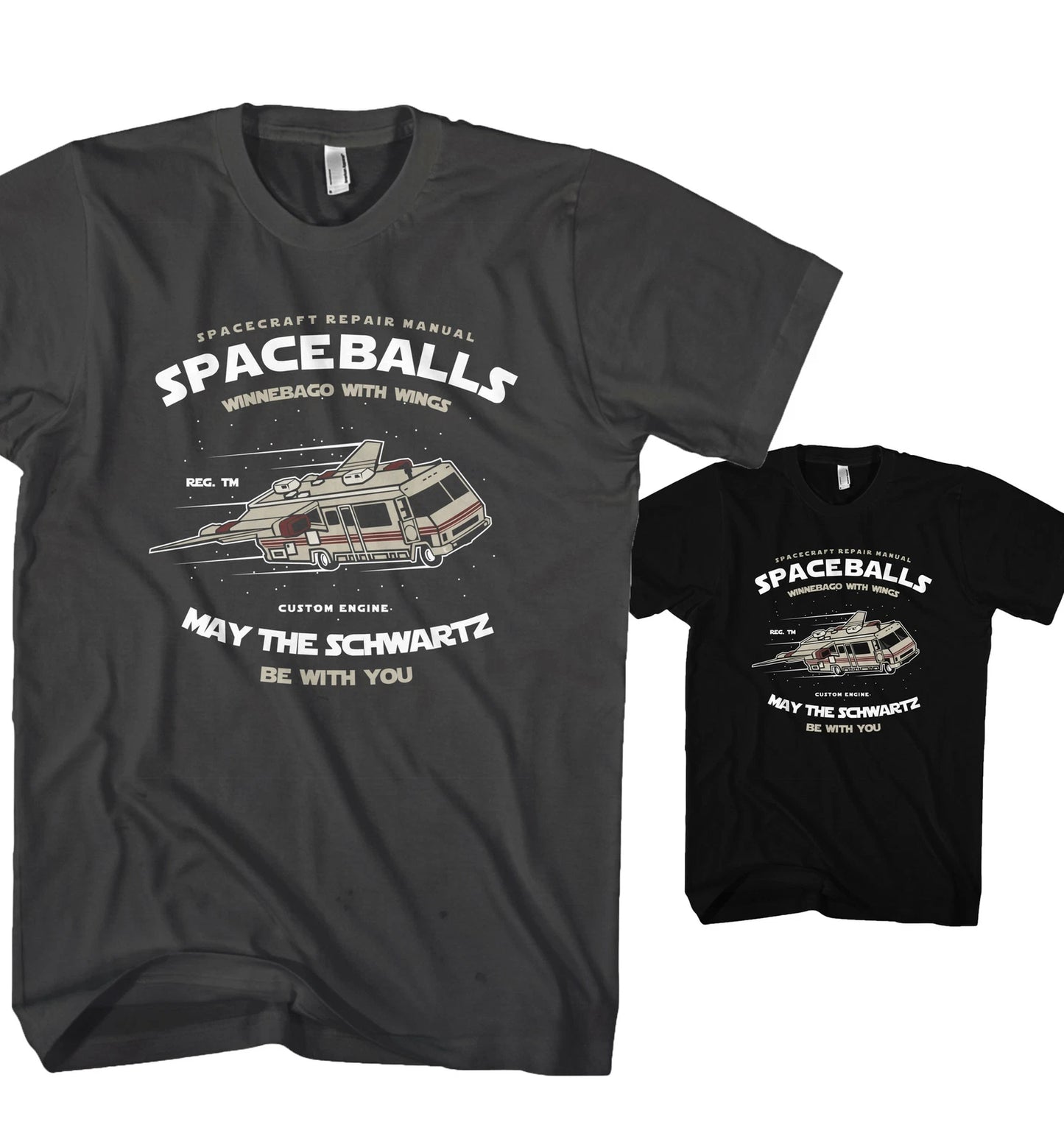 Spaceballs Motorhome Spaceship Waldi Lord Helmchin SB23720 Mens T-Shirt