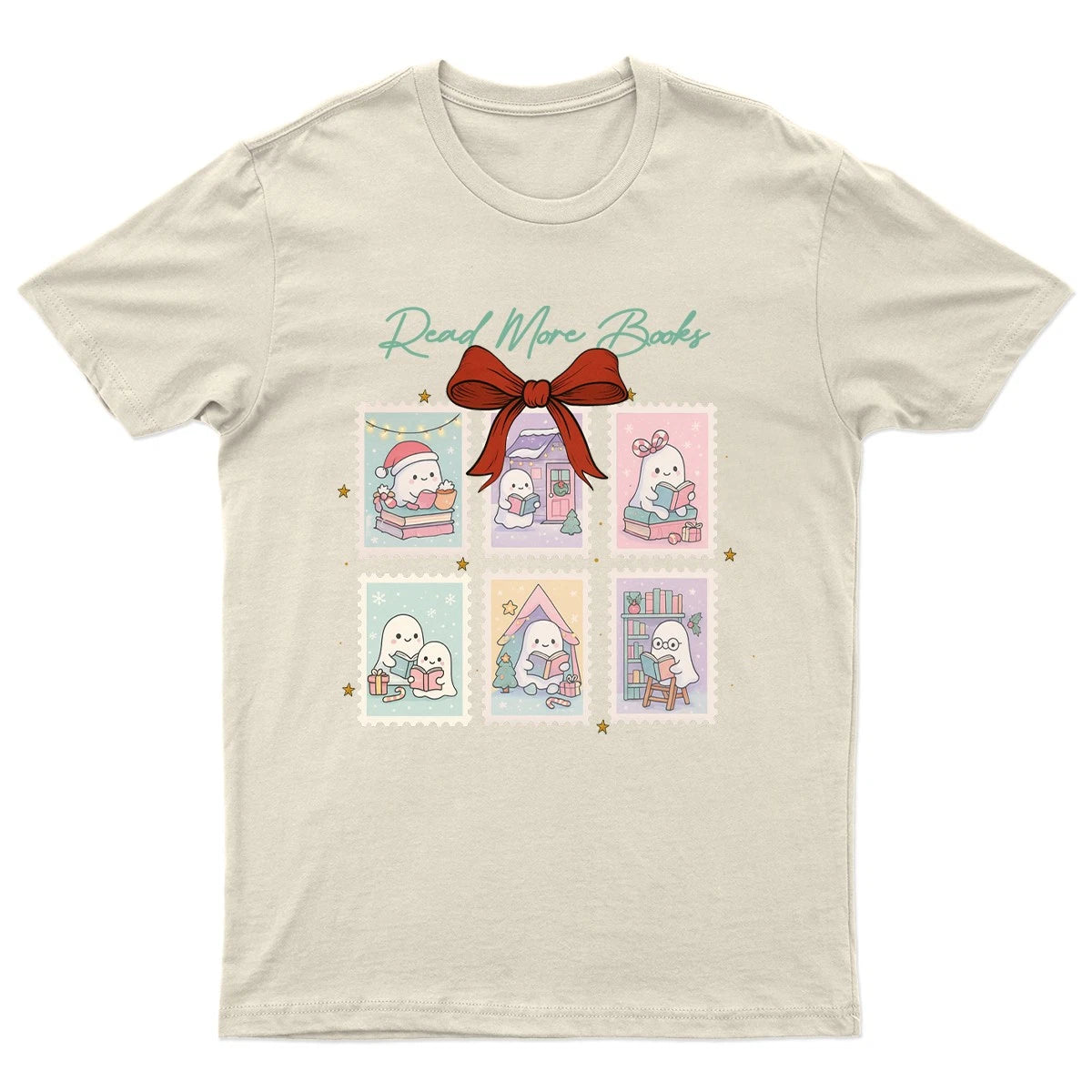 Read More Kawaii Ghosts T-Shirt Unisex Gift Retro Funny Womens Vintage Mens