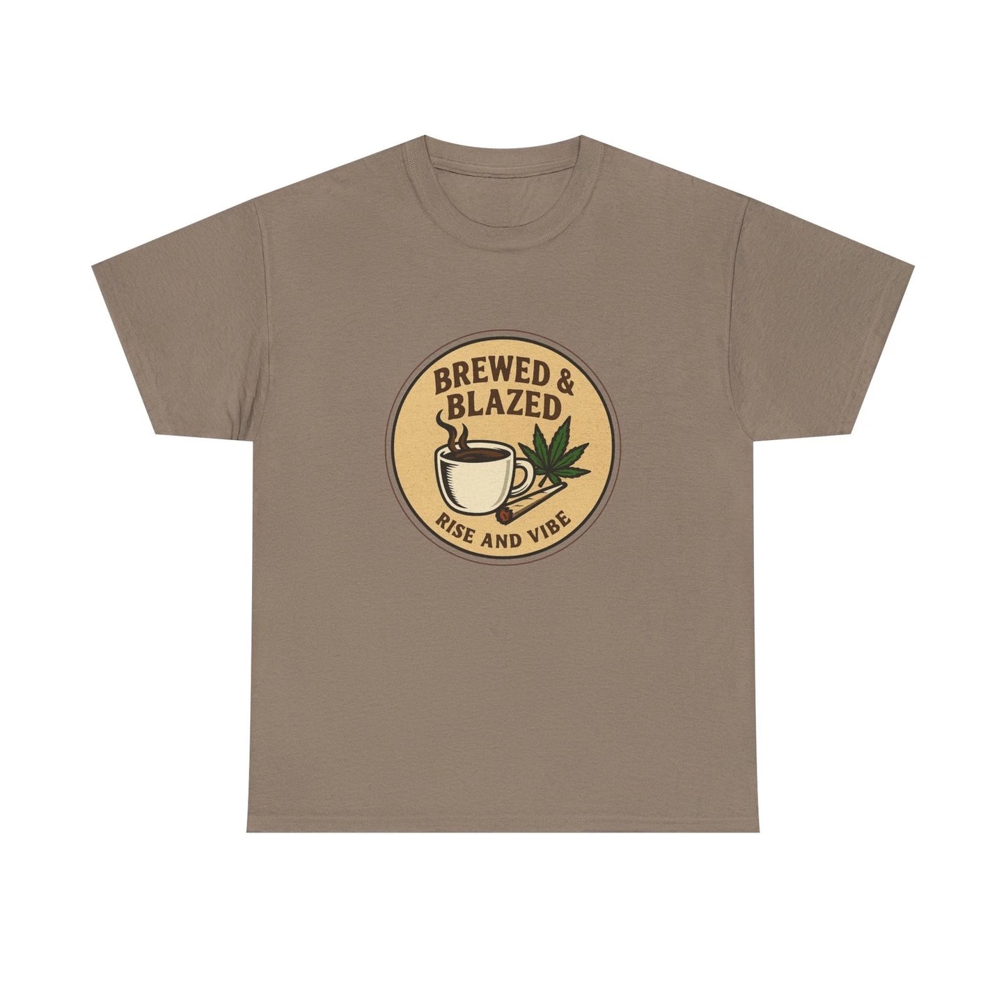 Funny Coffee and Cannabis Unisex Tee, Humorous Stoner Shirt, Sarcastic Weed