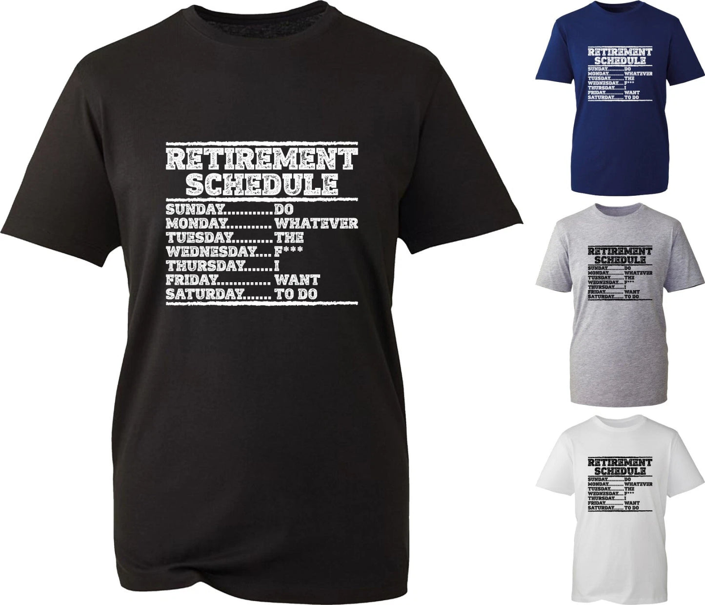 Retirement Plan Funny Meme Offensive T-Shirt Attitude Rude Retirement Gift Top