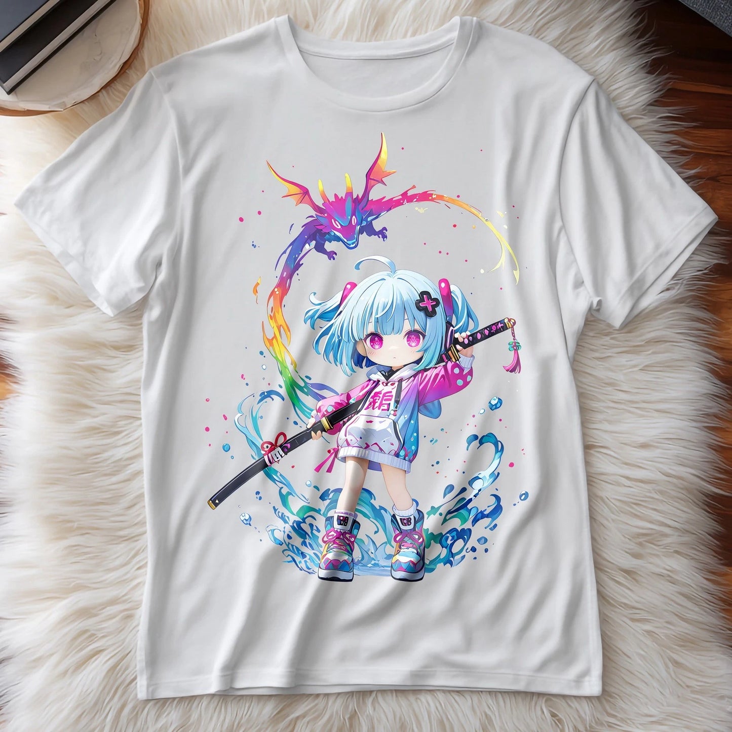 Chibi Girl Cute Kawaii 001 Anime/Manga Adult / Childrens t shirts/t-shir cotton