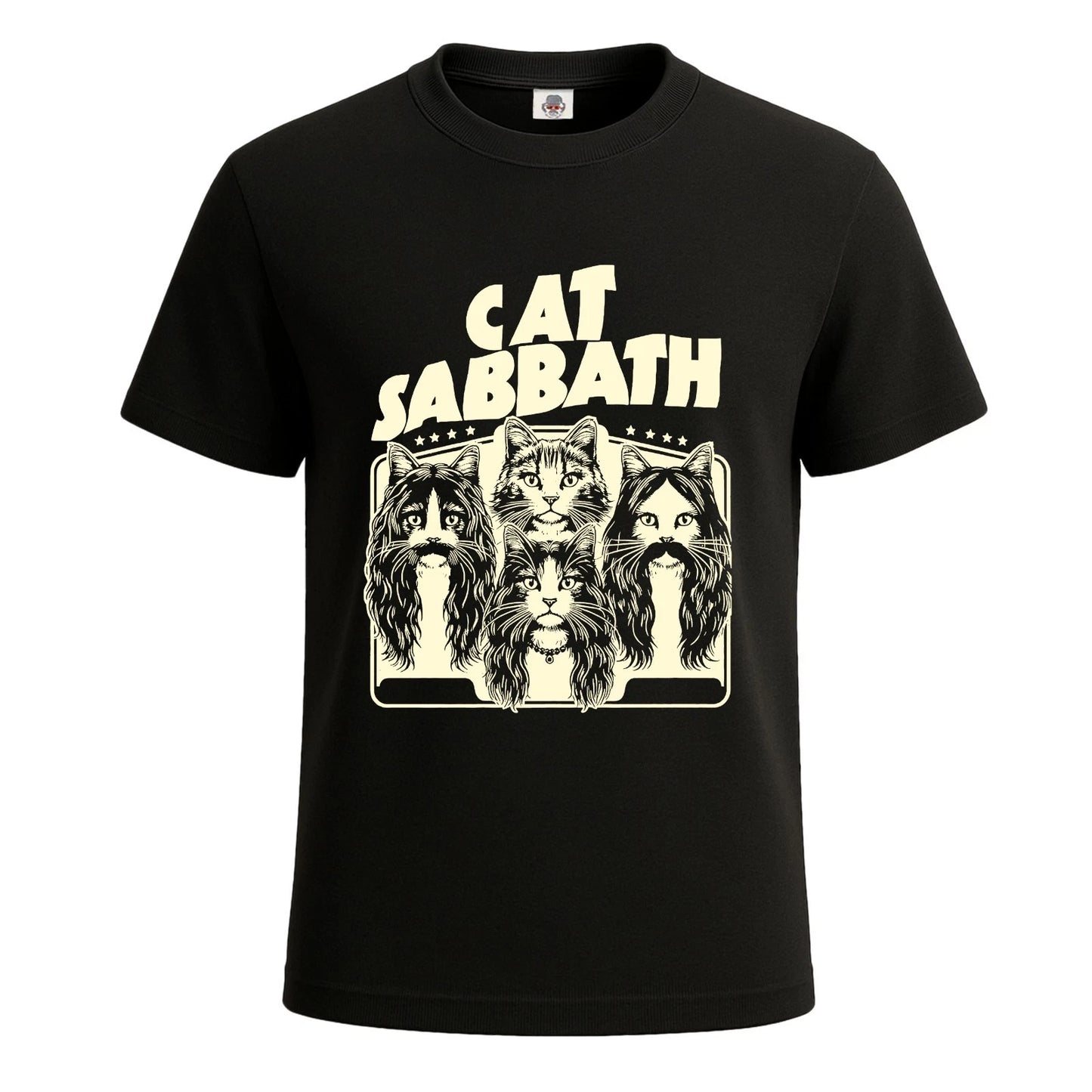 Cat Sabbath Novelty Funny Graphic Joke Men's T Shirt Funny Party Shirt Top Tee