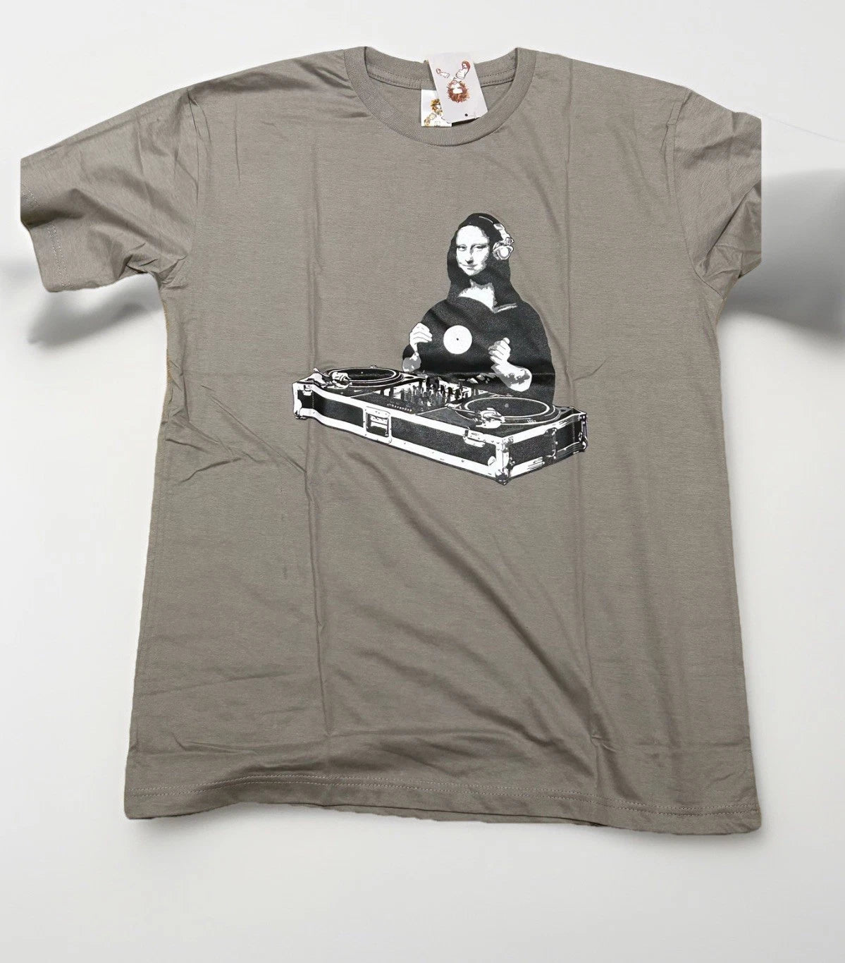 DJ Mona Lisa T-Shirt Pop Art Unisex Medium (M)