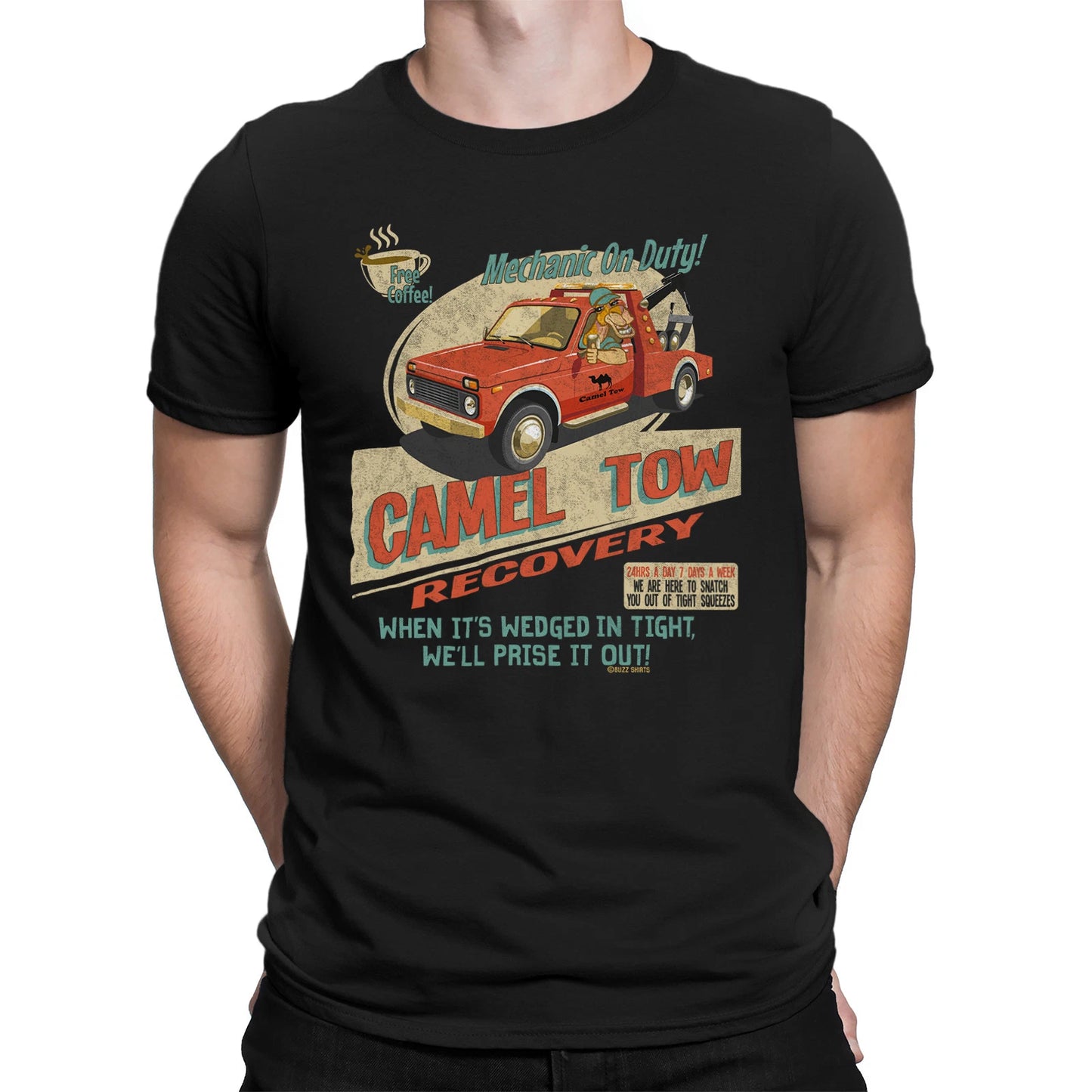 Camel Tow Recovery - Mens Funny T-Shirt Birthday Christmas Car Joke Rude