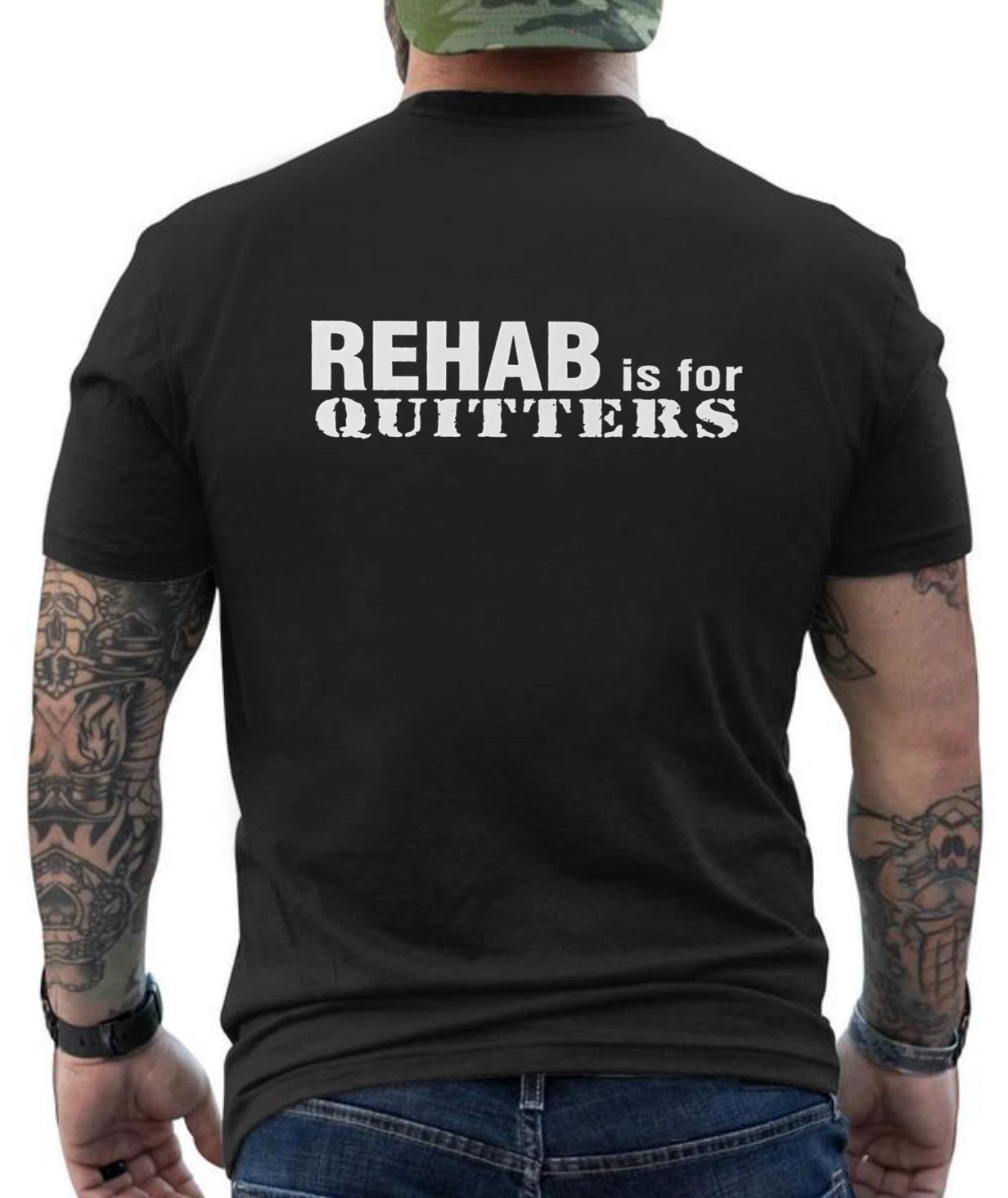 Rehab Is For Quitters Funny Joking Graphic Design T-Shirt