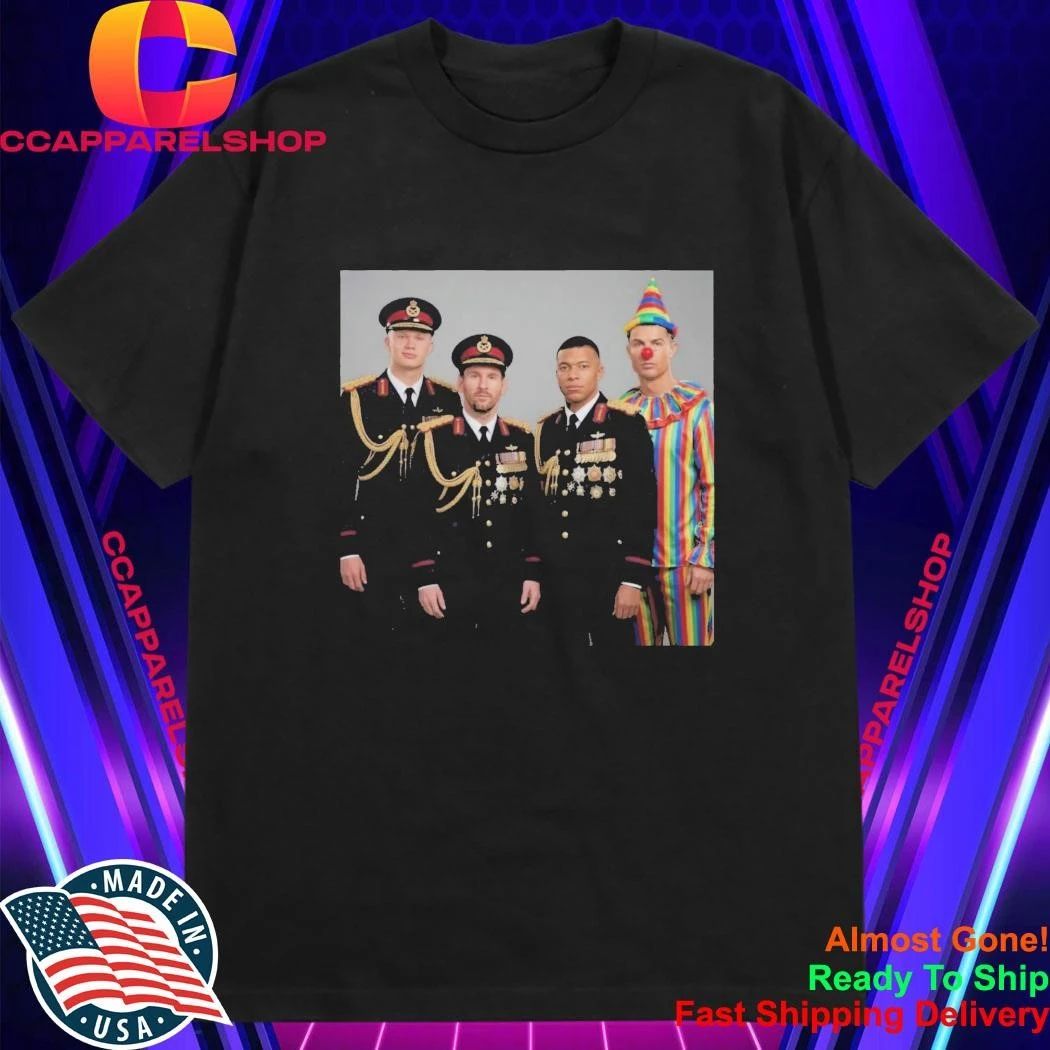 Dictator Meme Haaland Messi Mbappe Ronaldo Clown Shirt