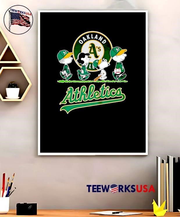 Peanuts Gang Walk Oakland A’s Athletics T-Shirt