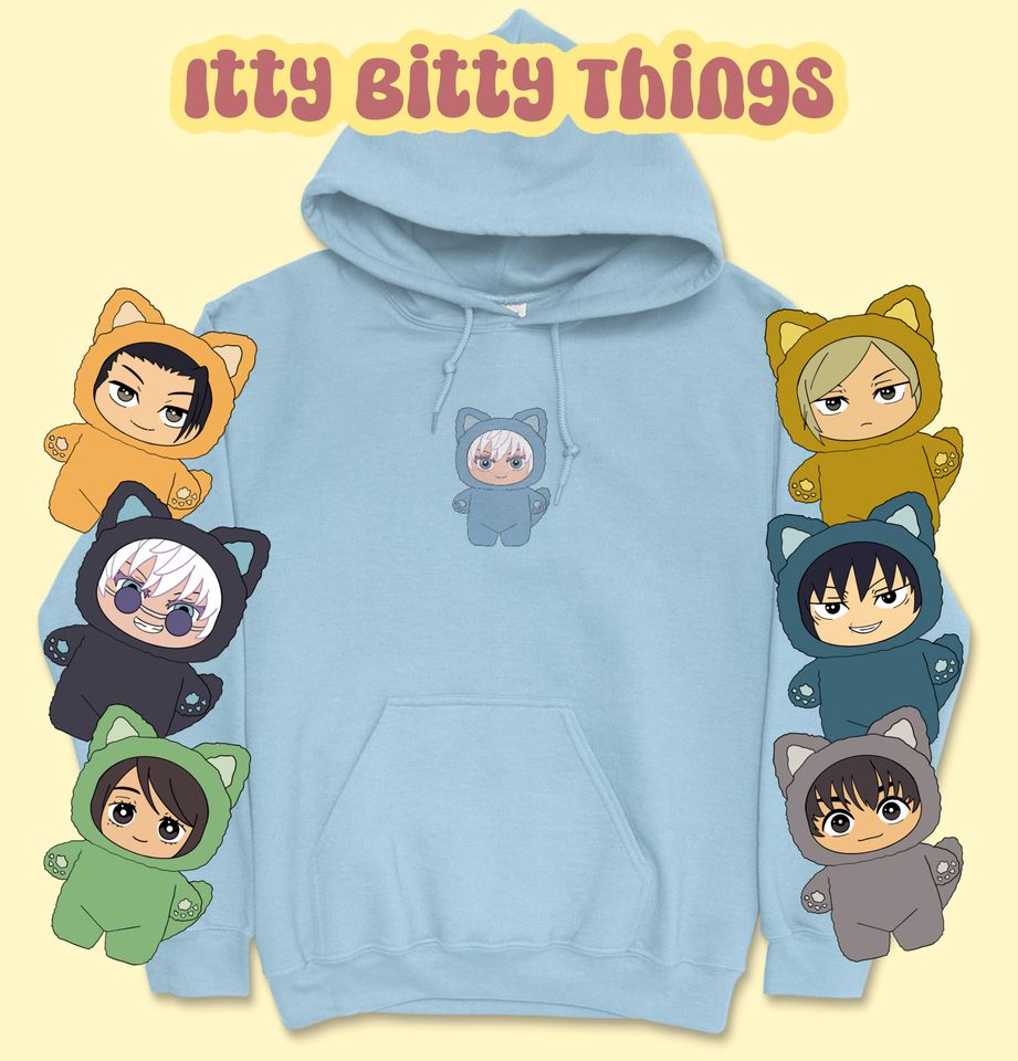 Plushy Embroidered Anime Hoodie