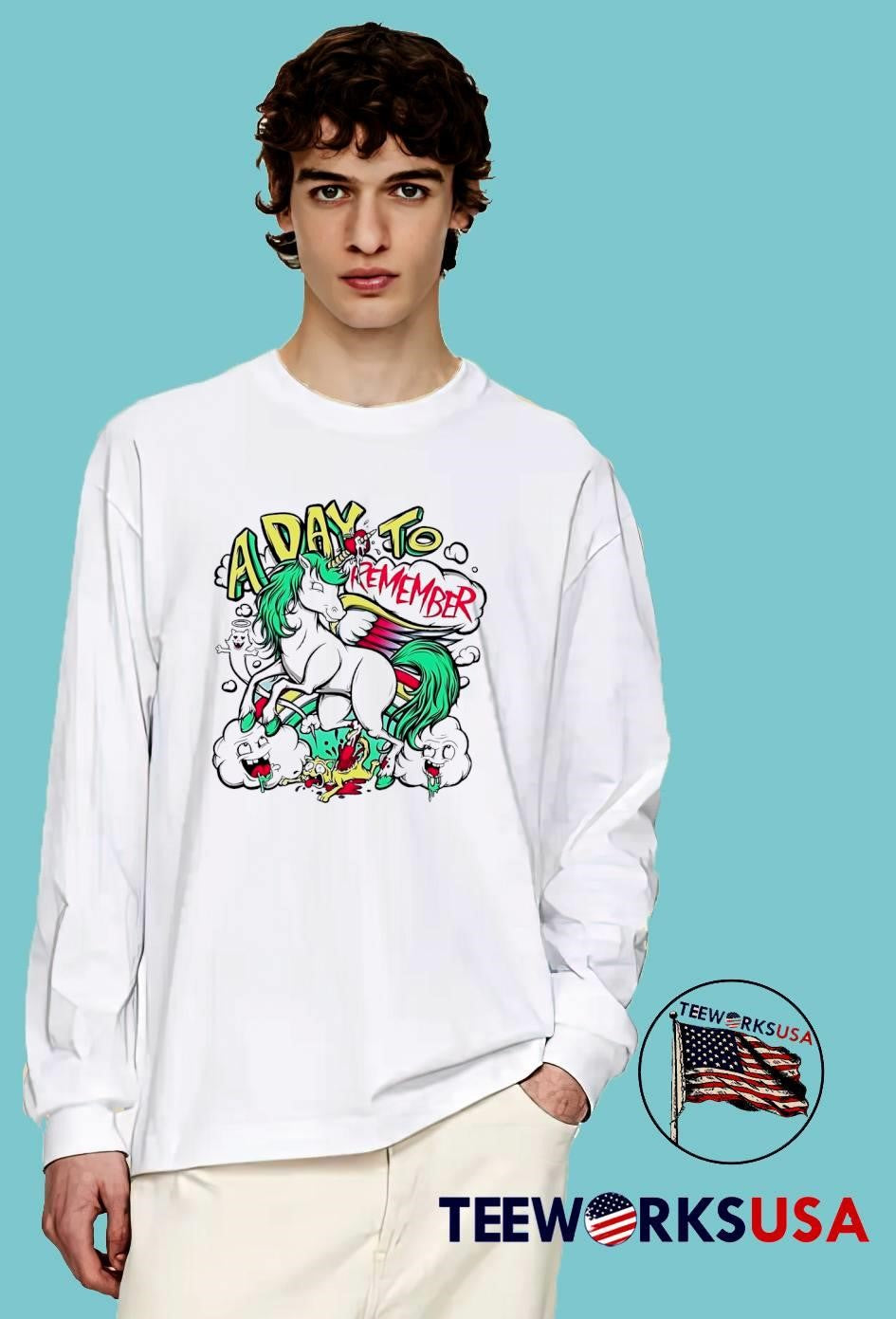 A Day To Remember Unicorn Rainbow shirt