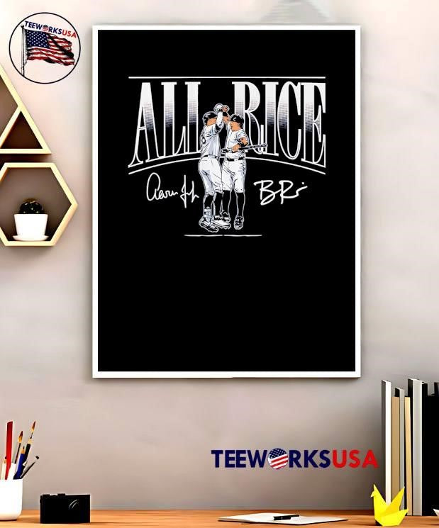 Aaron Judge Ben Rice All Rice New York Yankees T-Shirt