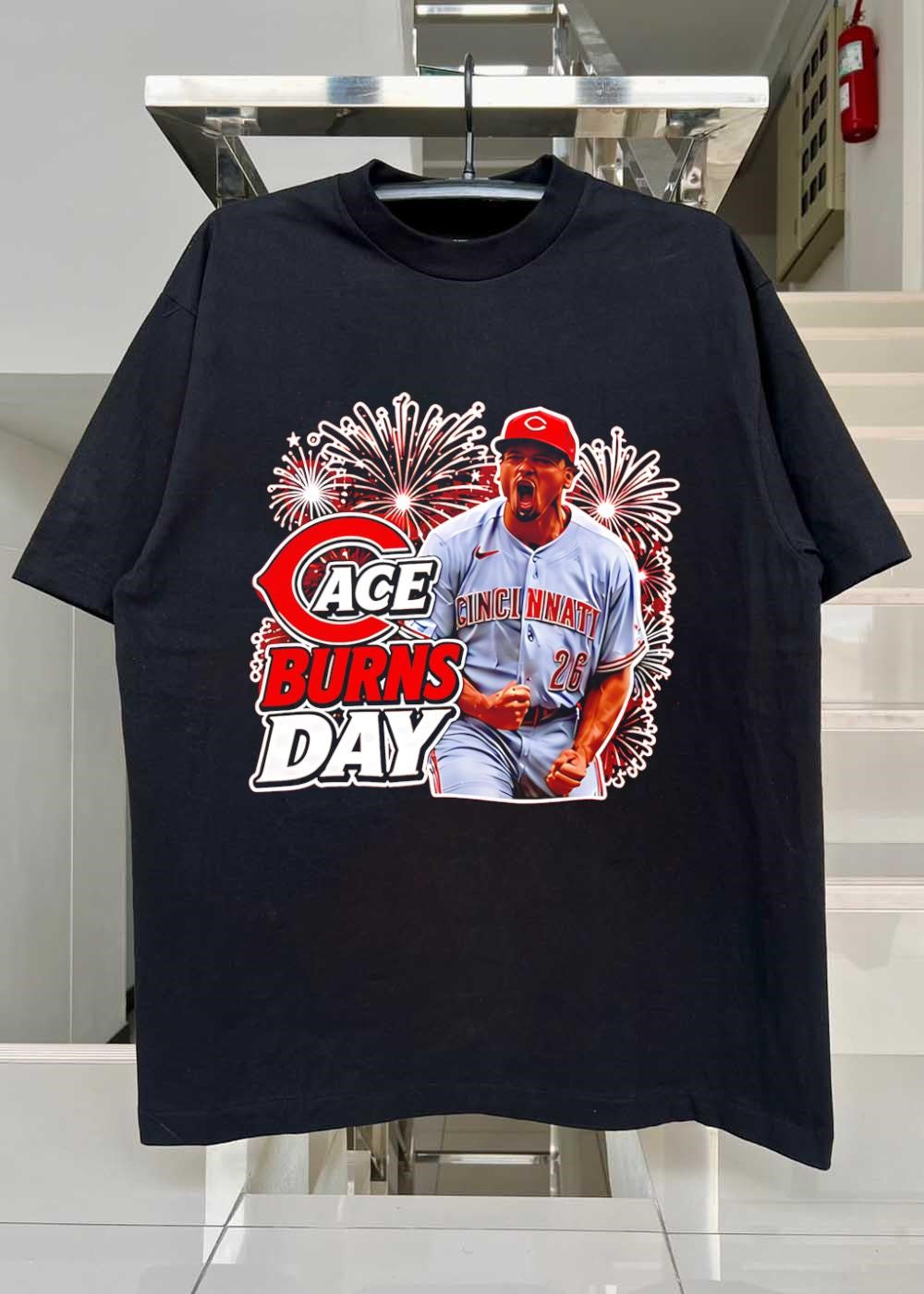 Ace Burns Day Cincinnati Reds T-Shirt