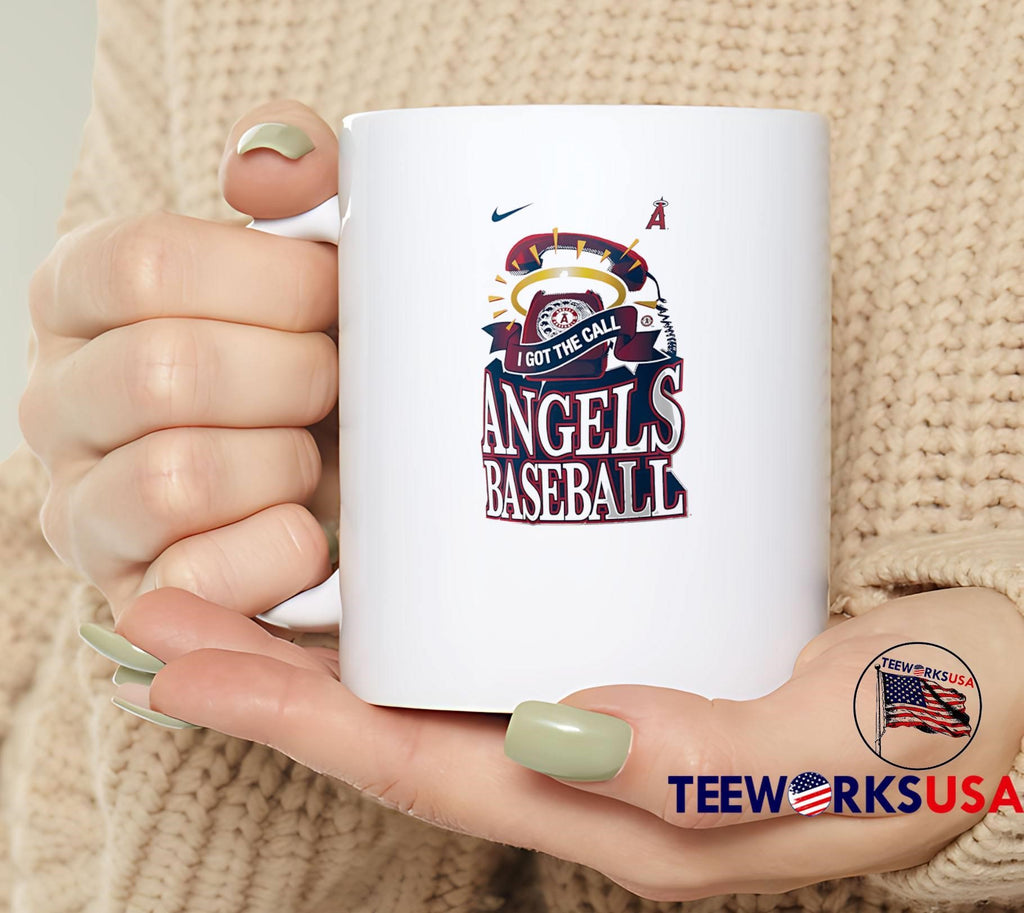 Angels Baseball I Got the Call Graphic Los Angeles Angels T-Shirt
