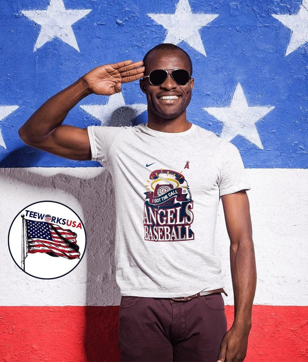 Angels Baseball I Got the Call Graphic Los Angeles Angels T-Shirt