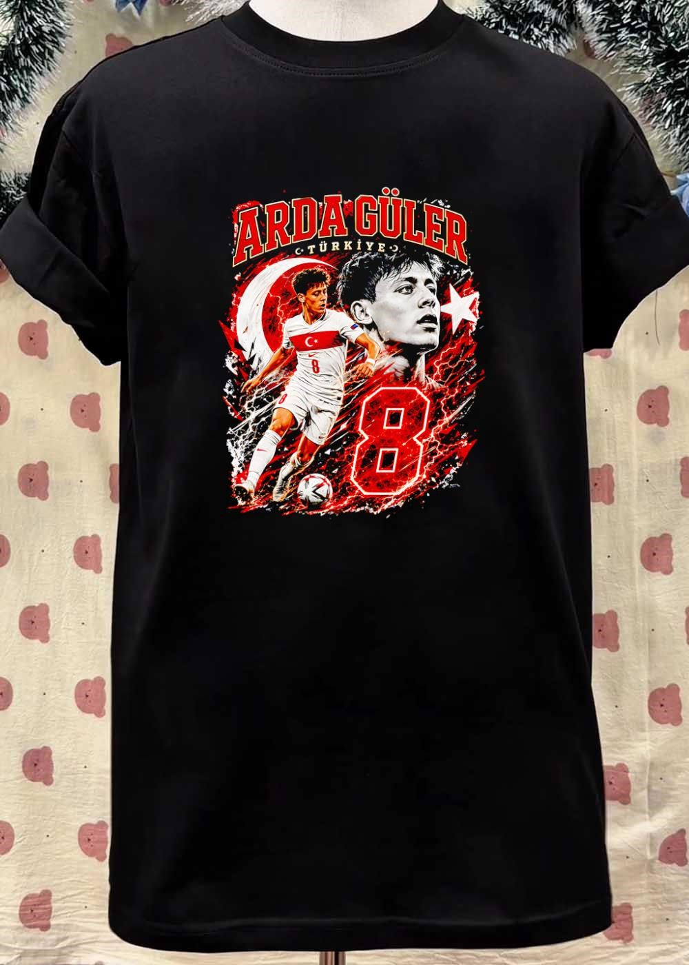 Arda Guler Running with Soccer Ball Arda Guler Turkiye Number 8 T-Shirt