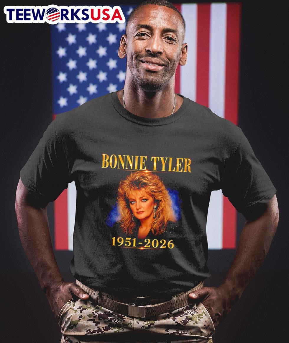 Bonnie Tyler 1951-2026 Tribute T-Shirt