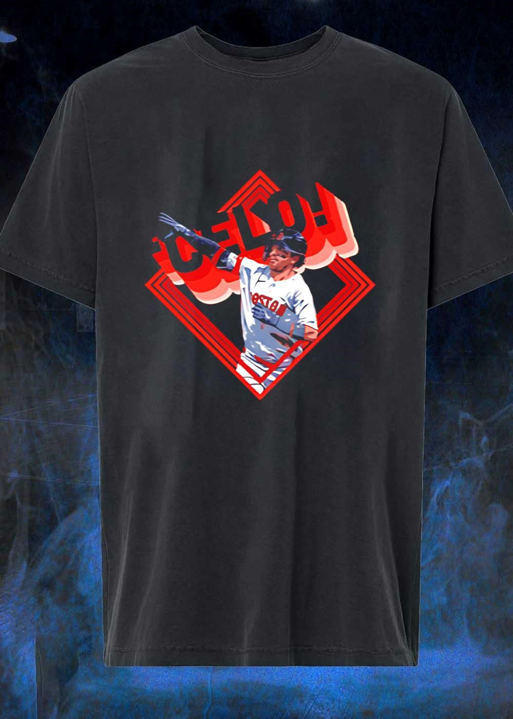 Boston Red Sox Baseball Player Celebrating a Home Run Celo T-Shirt