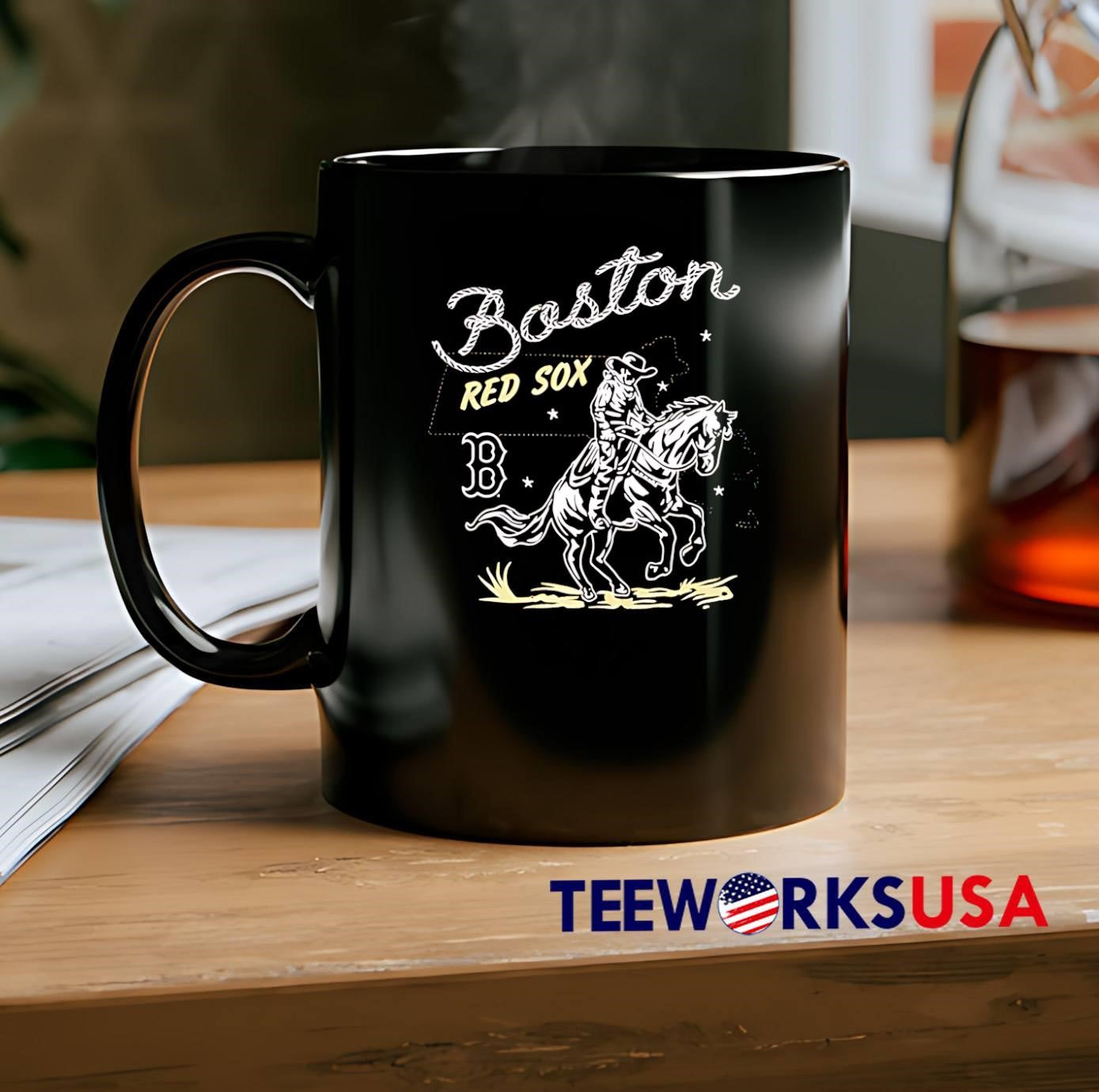 Boston Red Sox Cowboy Riding Horse Vintage Style shirt