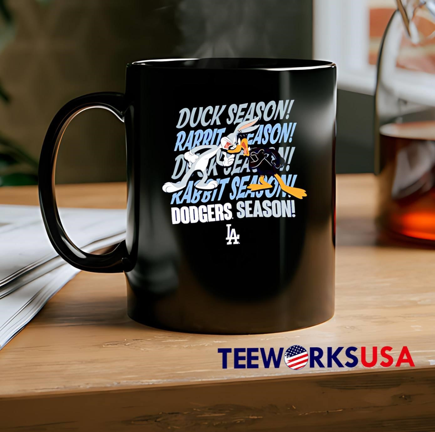 Bugs Bunny Daffy Duck Duck Season Rabbit Season Dodgers Team shirt