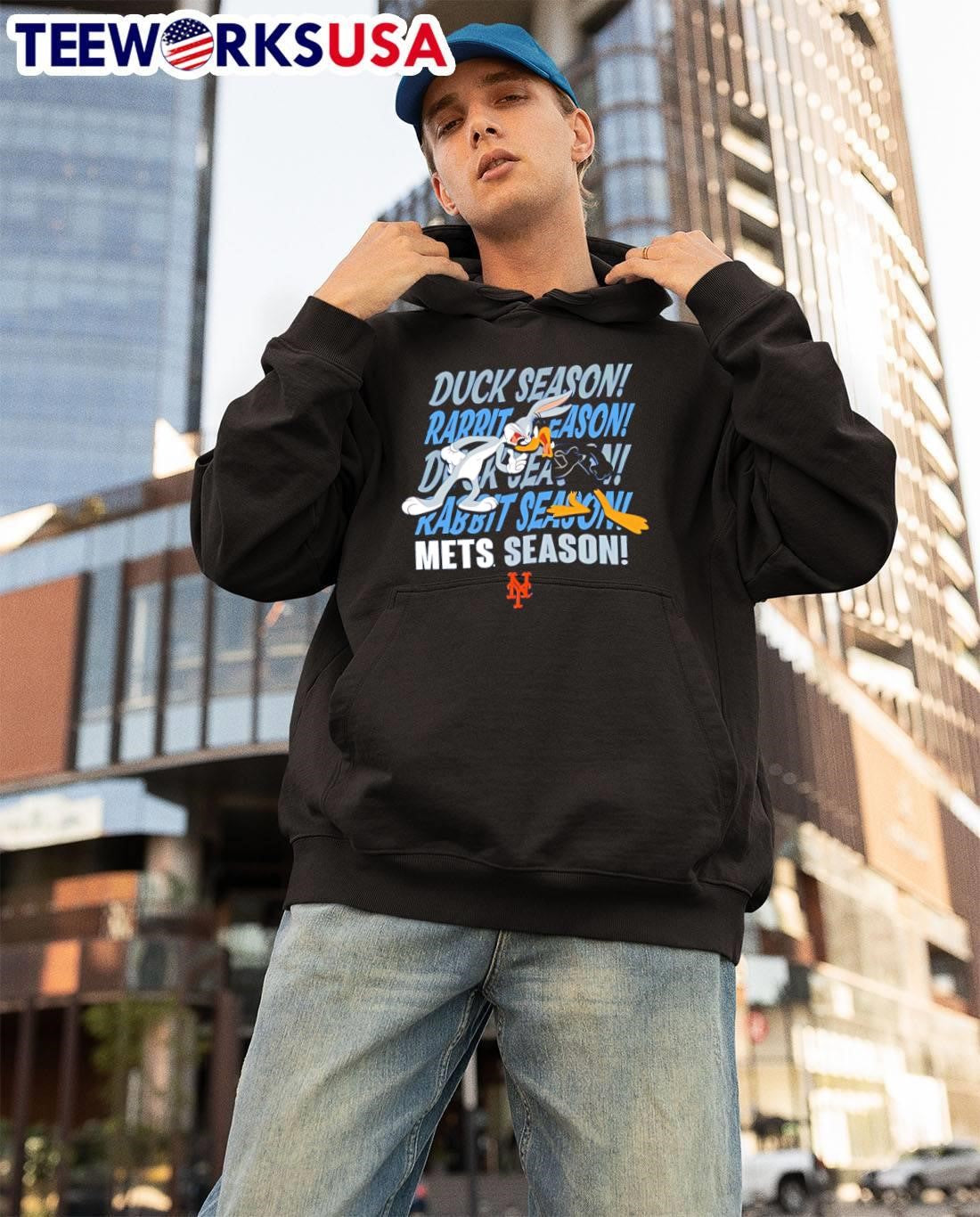 Bugs Bunny Daffy Duck Duck Season Rabbit Season Mets Team shirt