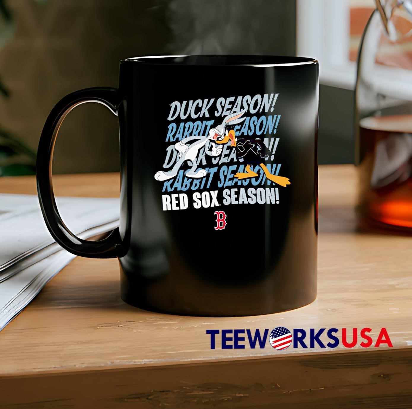 Bugs Bunny Daffy Duck Duck Season Rabbit Season Red Sox Team shirt