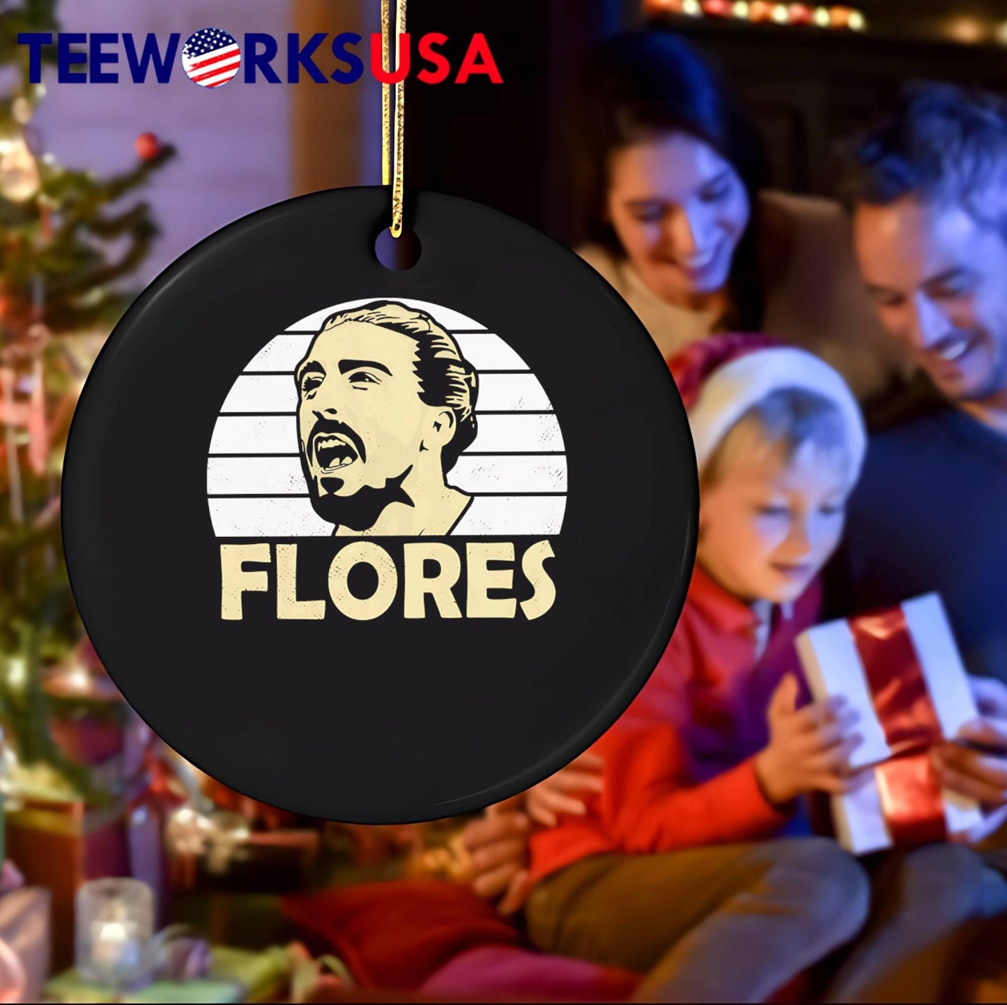 Retro Style Flores Portrait T-Shirt