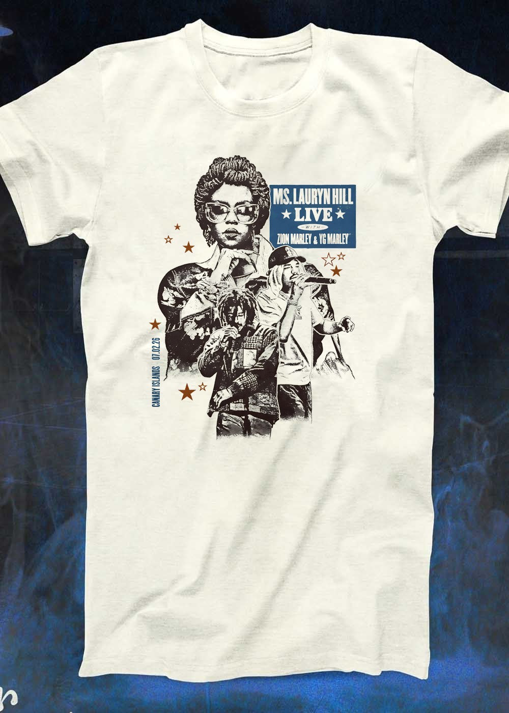 Canary Islands 070226 Ms Lauryn Hill Live with Zion YG Marley Concert T-Shirt