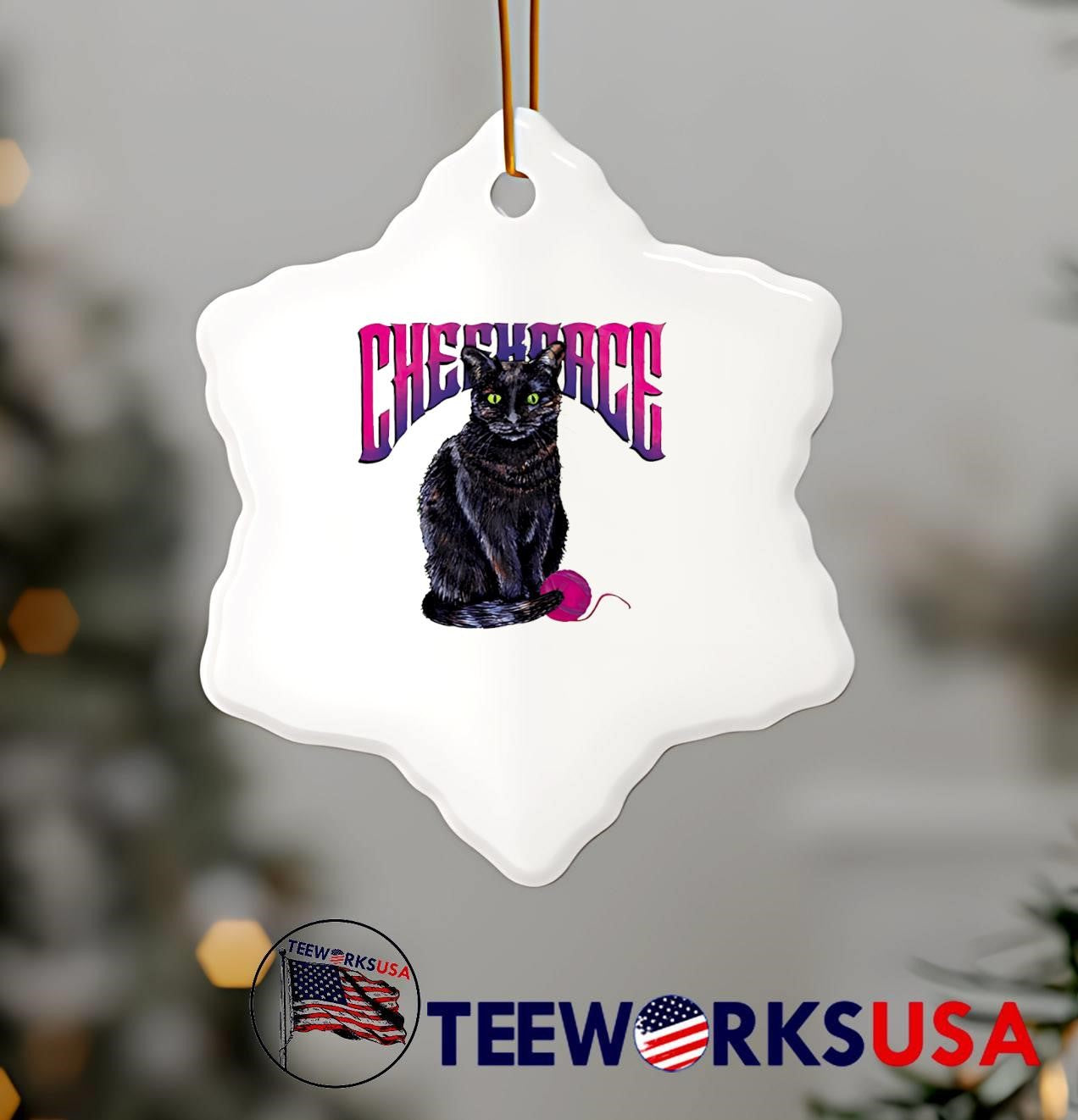 Cheshire cat yarn ball fantasy feline band shirt