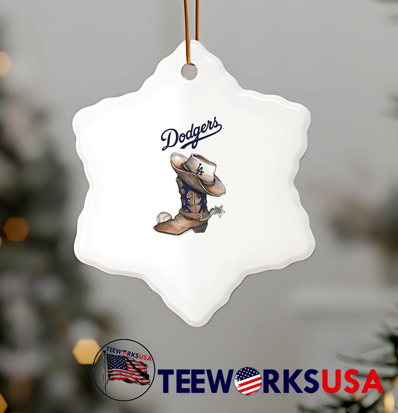 DTLA Baseball Cowboy Boot With Los Angeles Dodgers T-Shirt