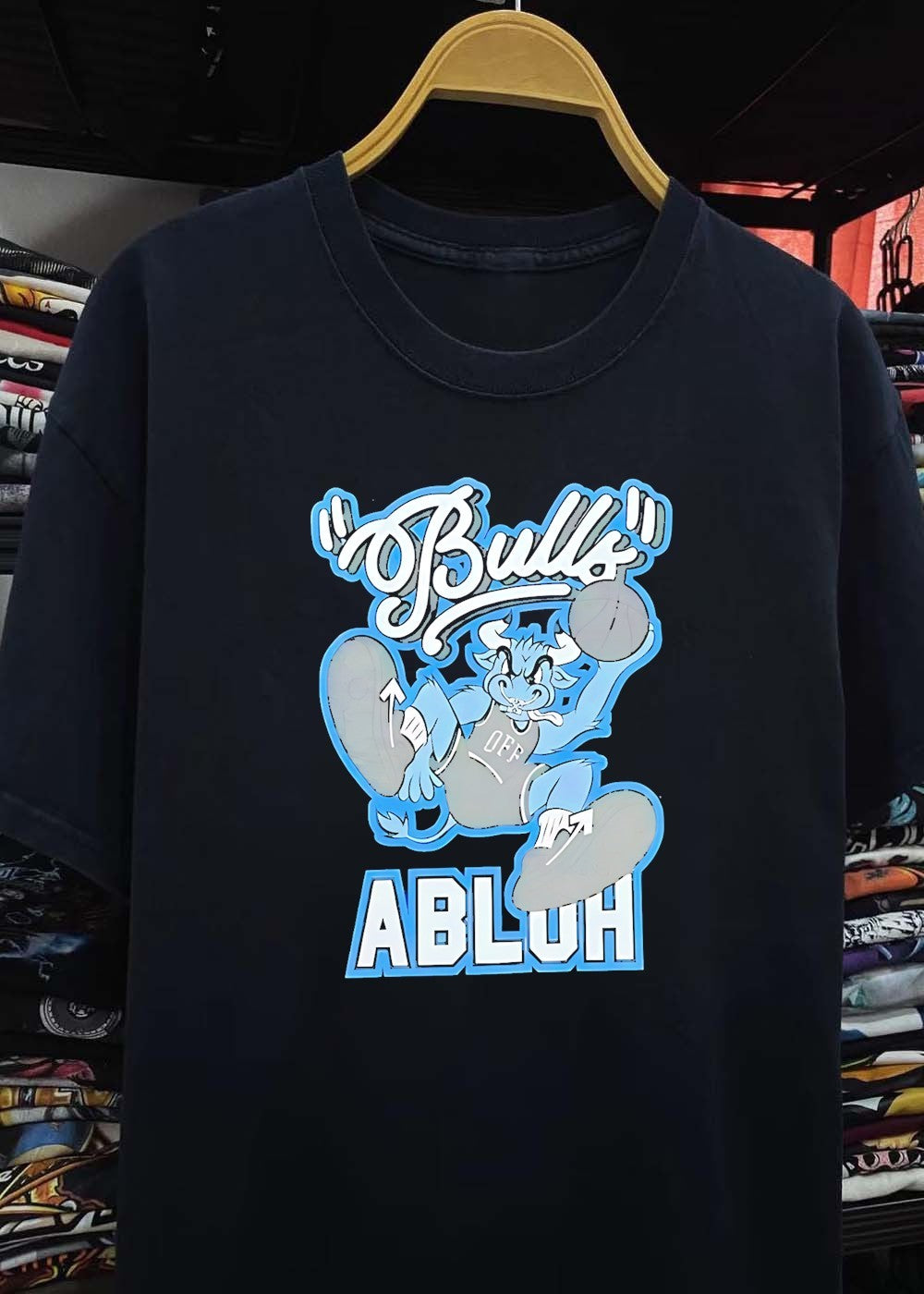 Bulls Abluh Off Jumping Basketball T-Shirt
