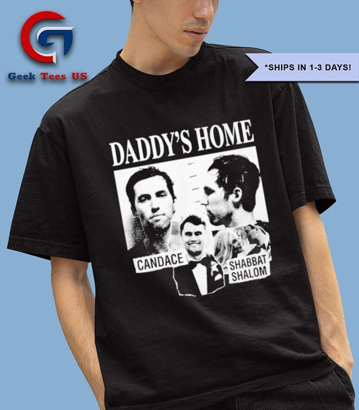Daddy’s Home Candace Shabbat Shalom mugshot T-shirt