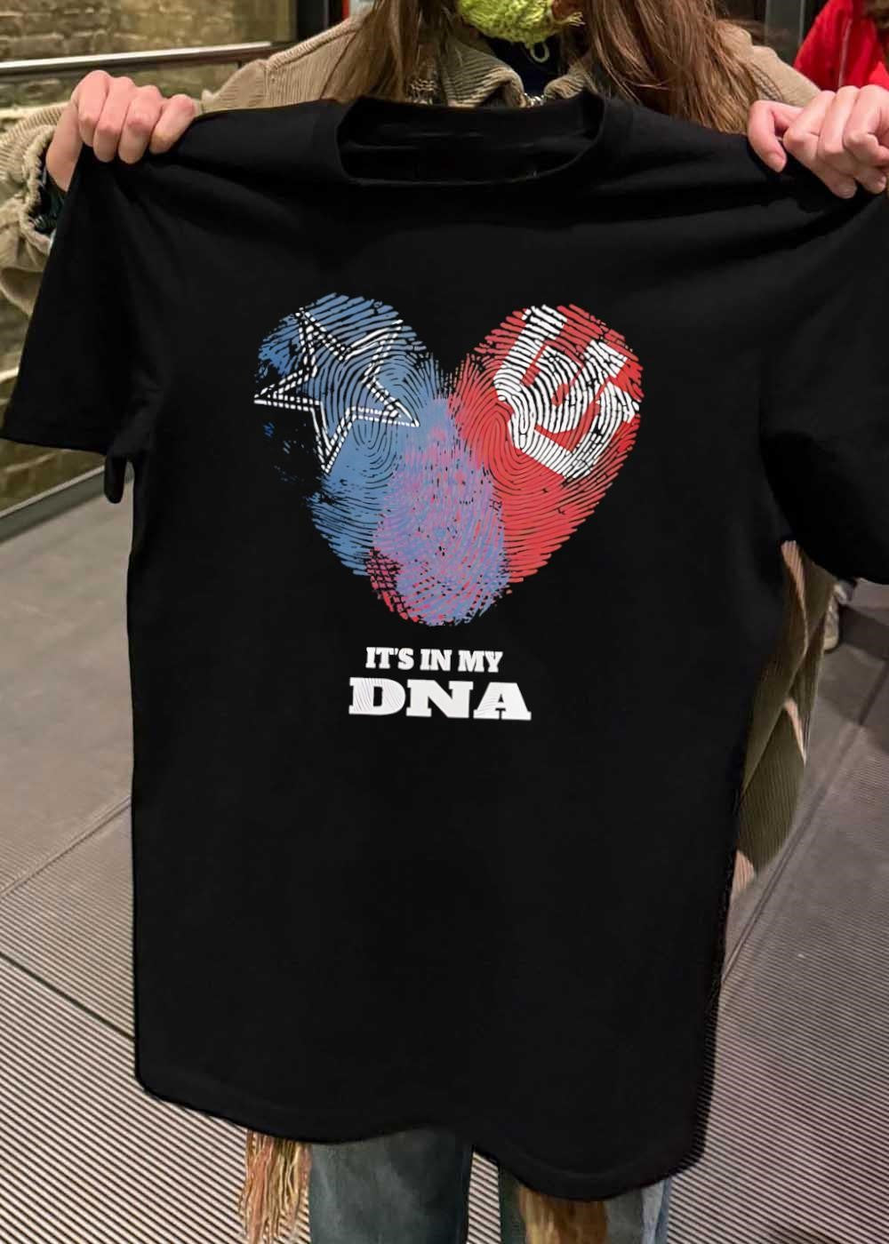 Dallas Cowboys Football Heart It Is in My DNA T-Shirt